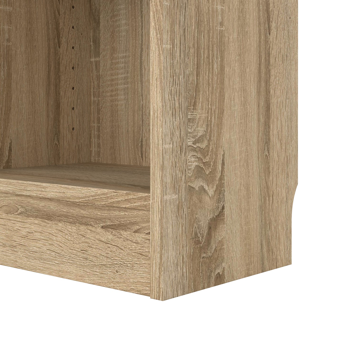 Basic Tall Narrow Bookcase (4 Shelves) in Oak