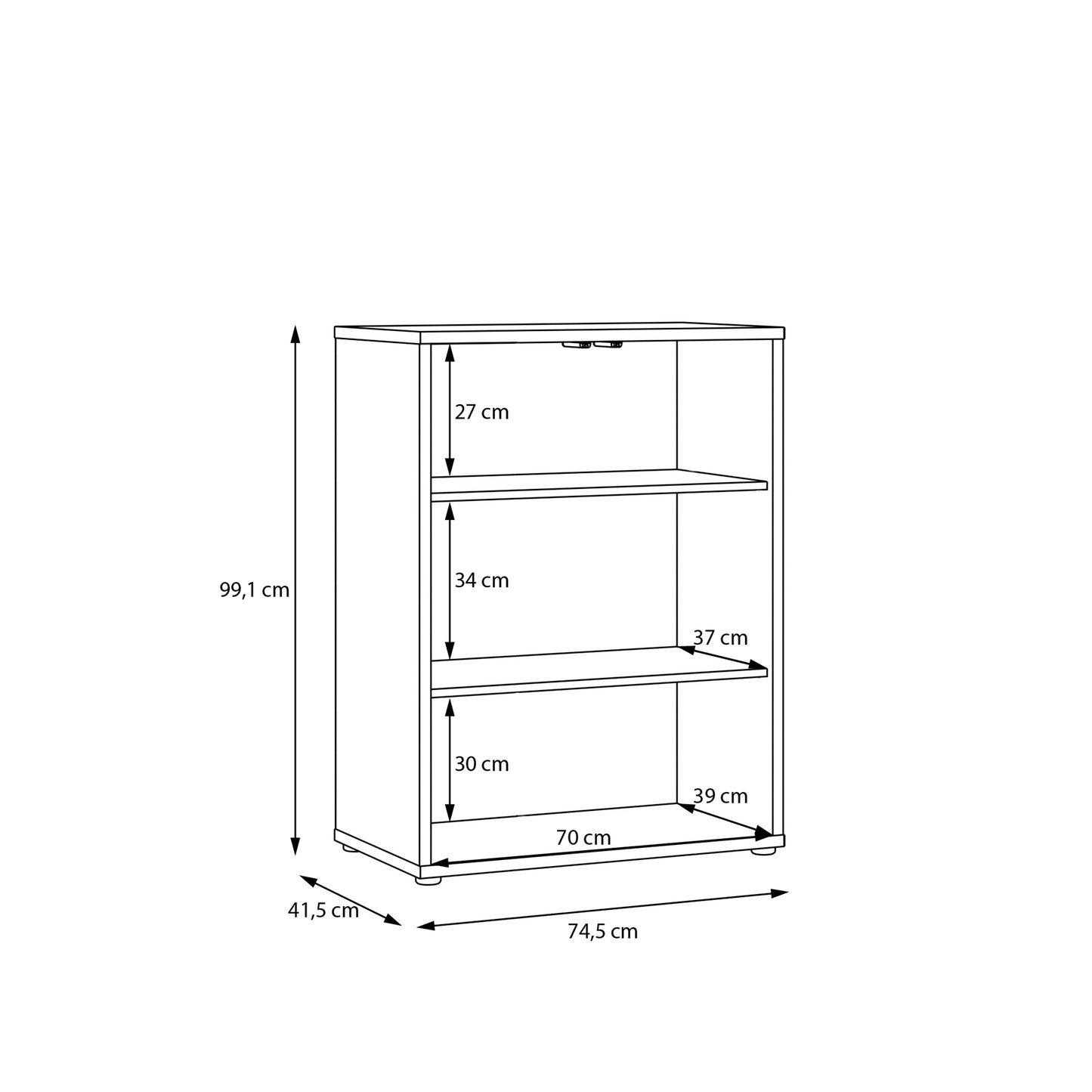 Alice Springs Tall 2 Door Cupboard with Push-to-Open Doors in Sand