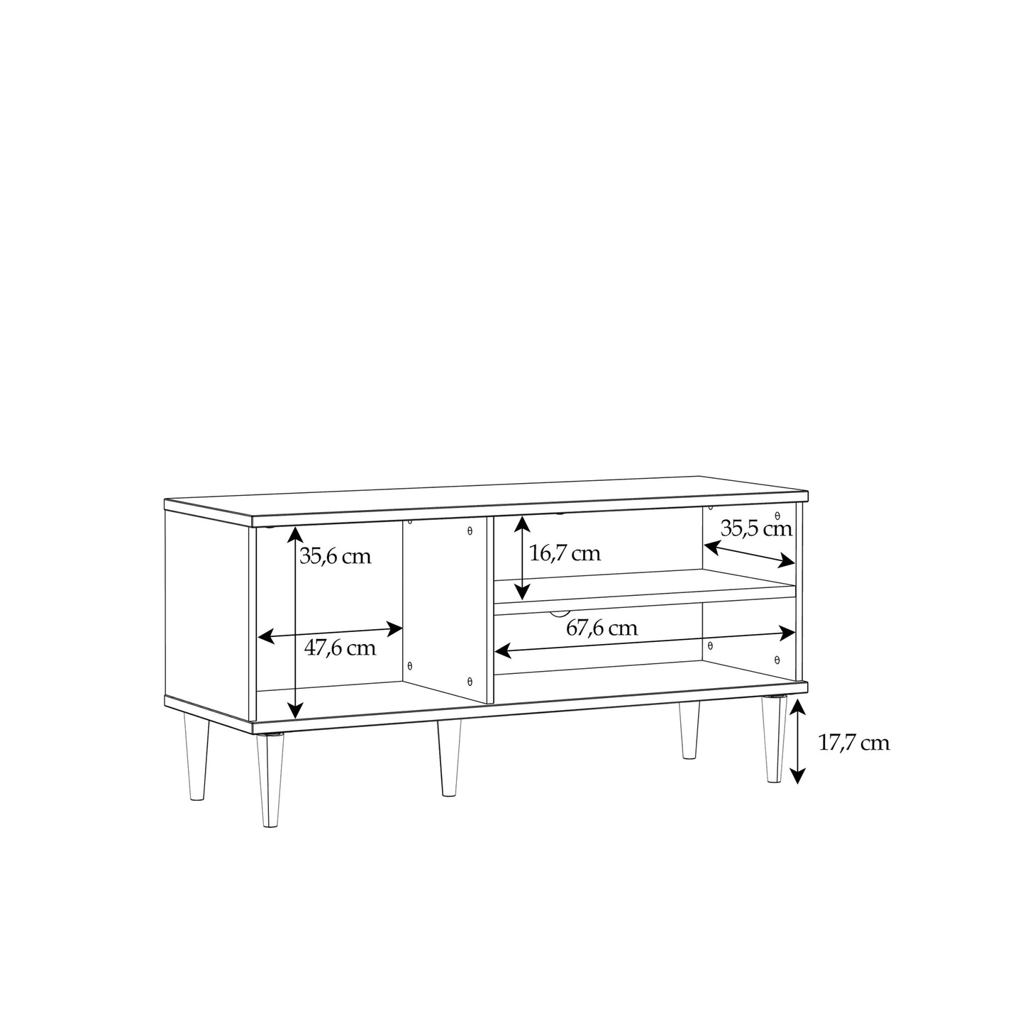 Calasetta TV Unit in Rattan