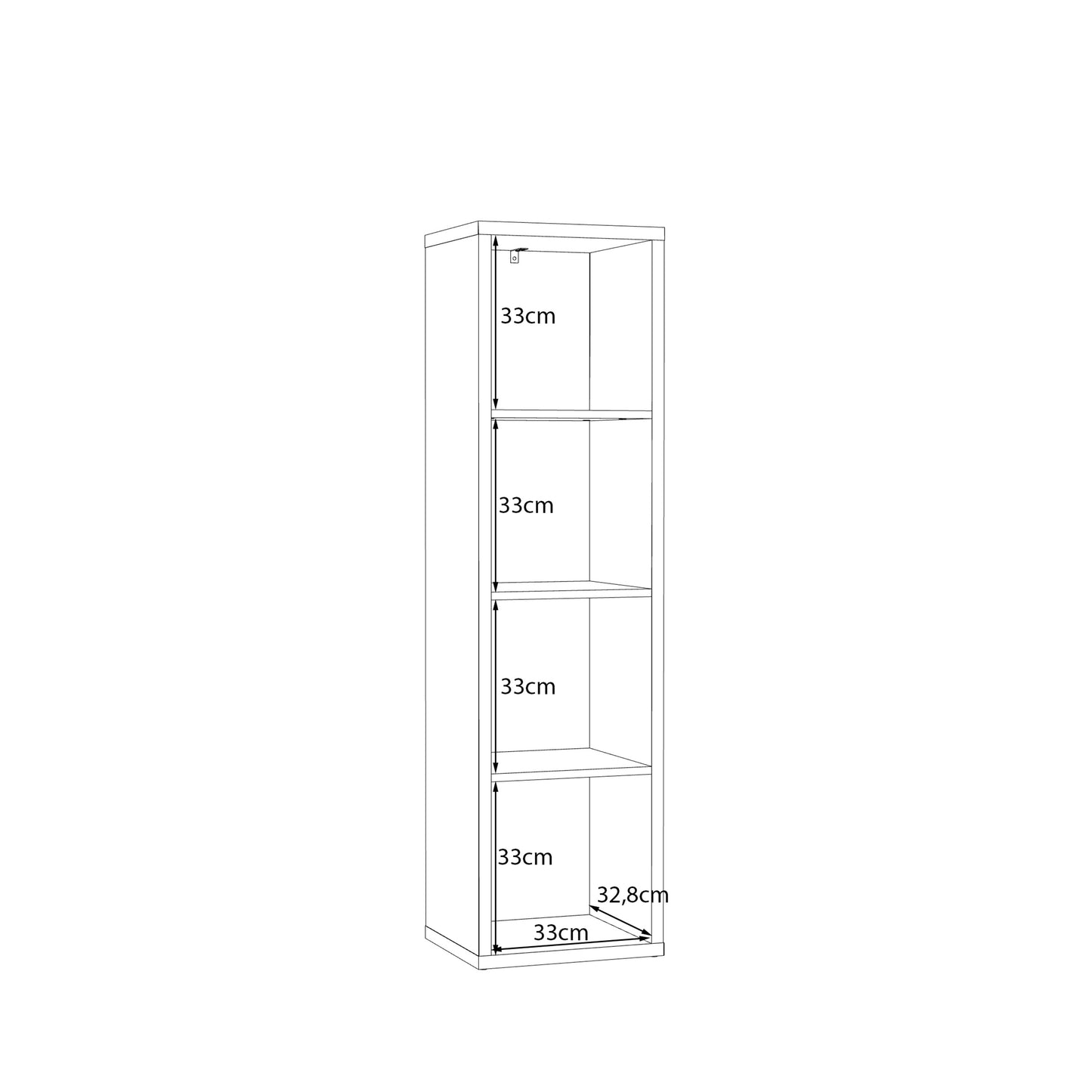 Mauro 3 Shelves Storage Unit in Sage Green