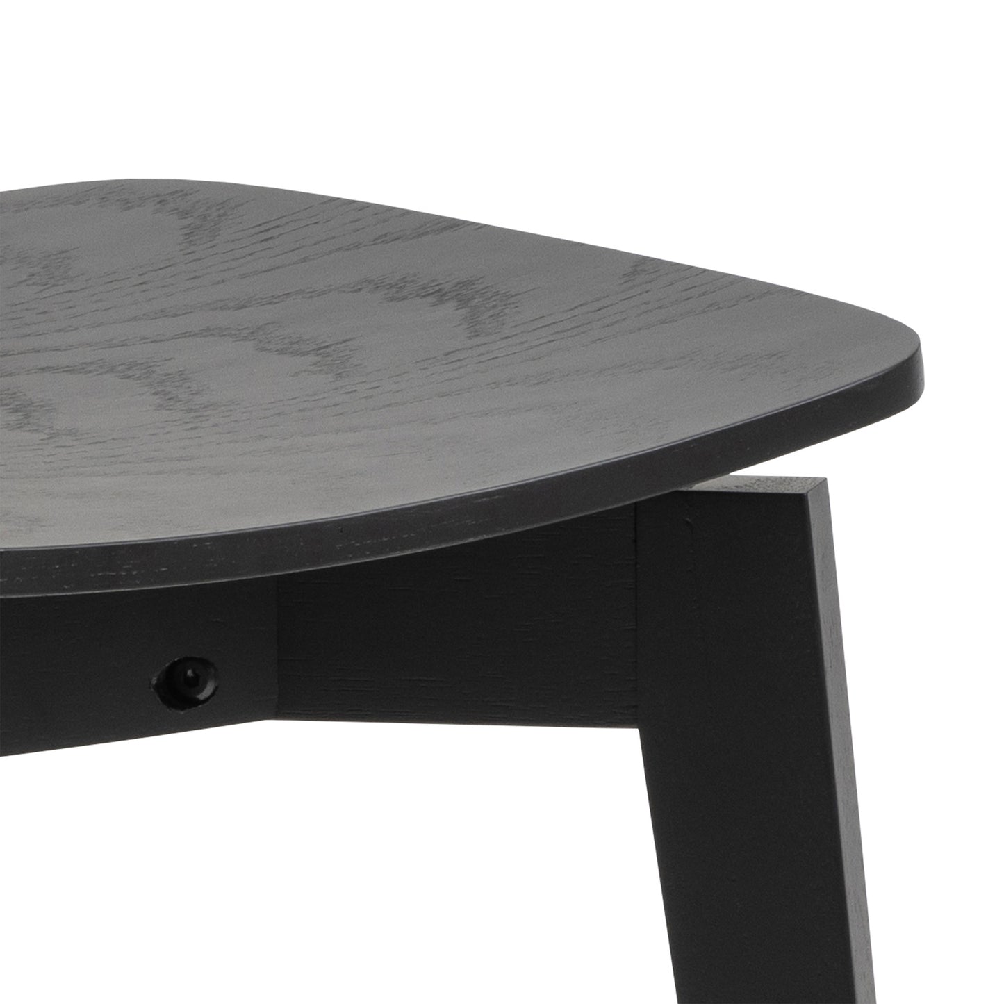 Roxby Round Dining Table in Black 105cm includes 4 Roxby Dining Chairs in Black