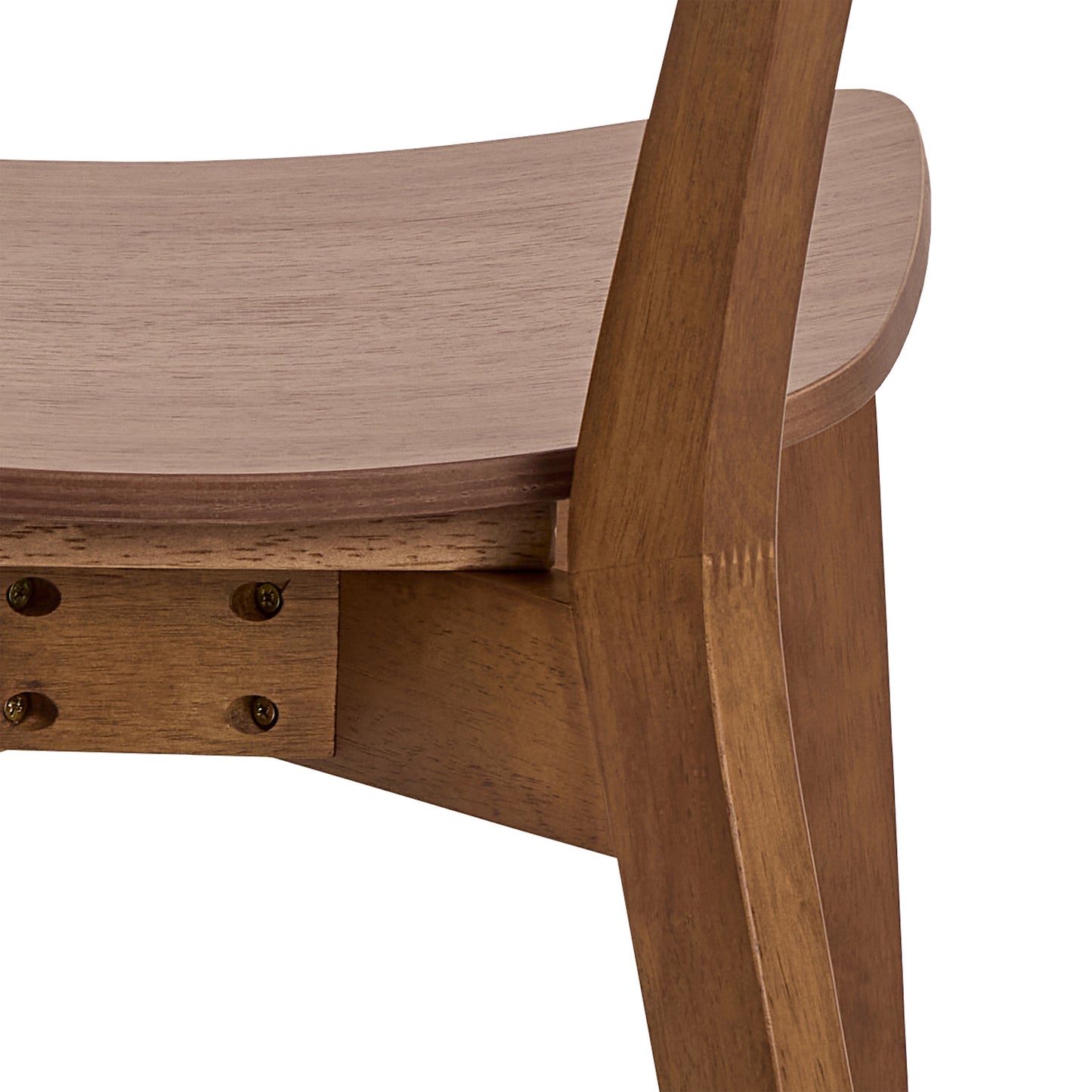 Roxby Round Dining Table in Walnut 120cm includes 4 Roxby Dining Chairs in Walnut