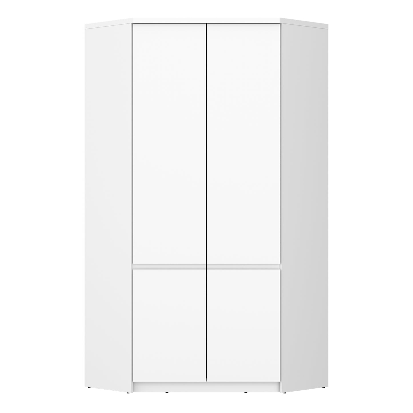 Fribo Corner Wardrobe 2 Door in Alpine White