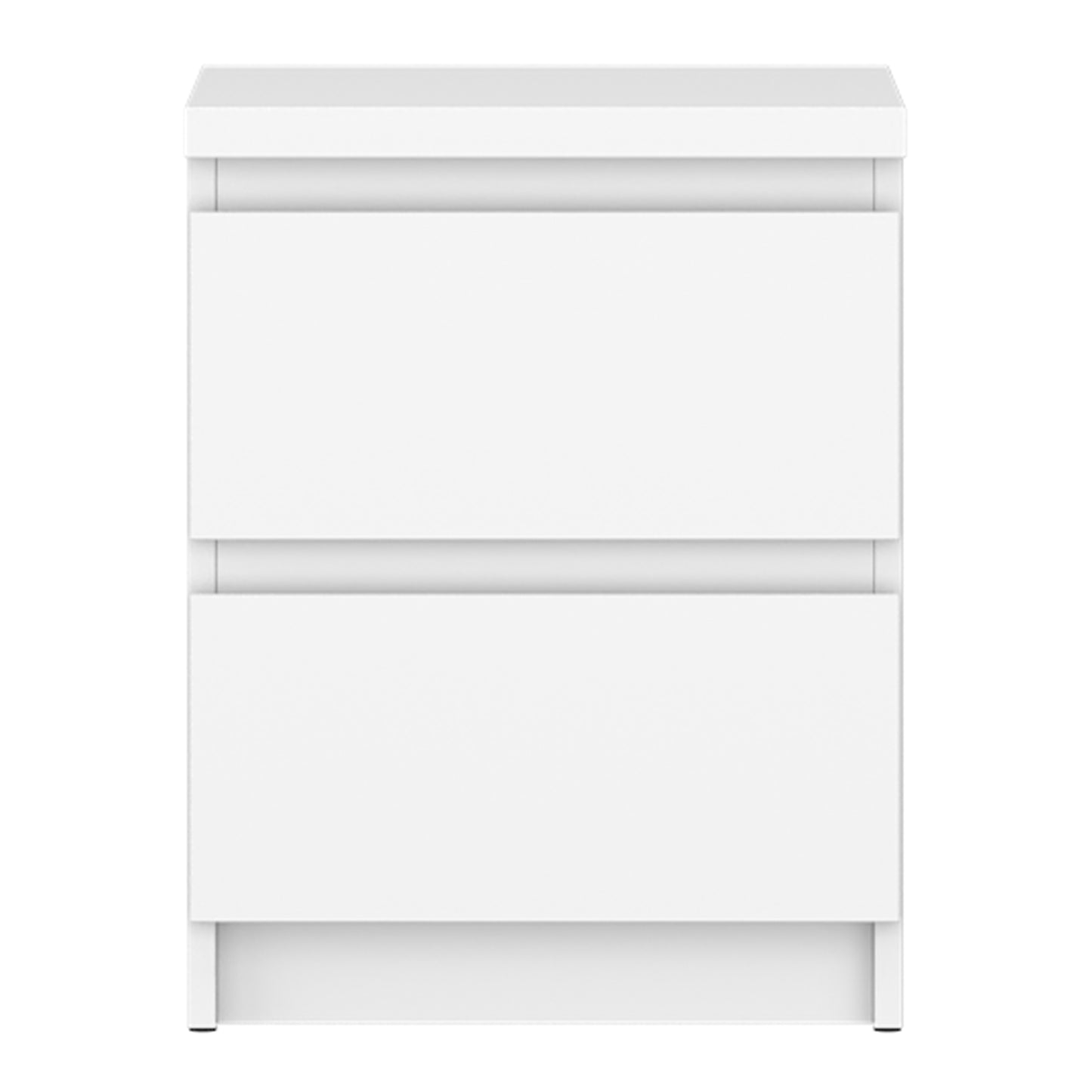 Fribo Bedside Cabinet 2 Drawer in Alpine White
