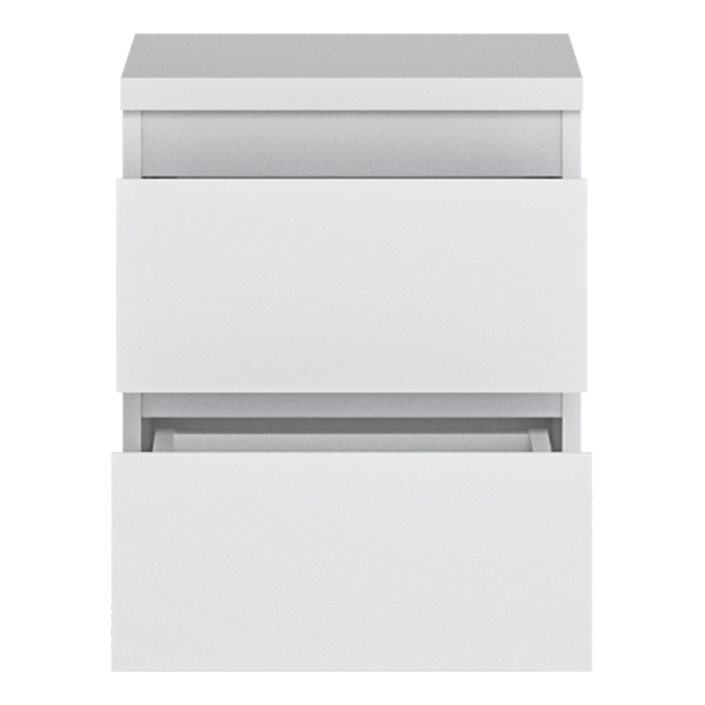 Fribo Bedside Cabinet 2 Drawer in Alpine White