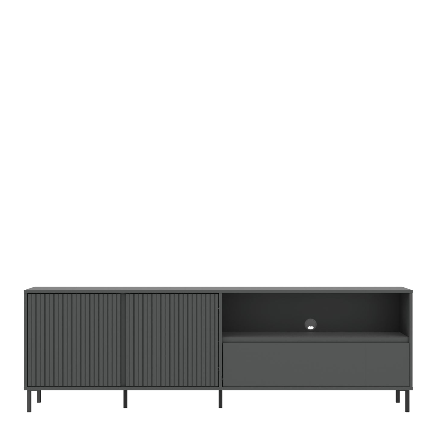 Avenale TV Cabinet 2 Door 1 Drawer in Anthracite