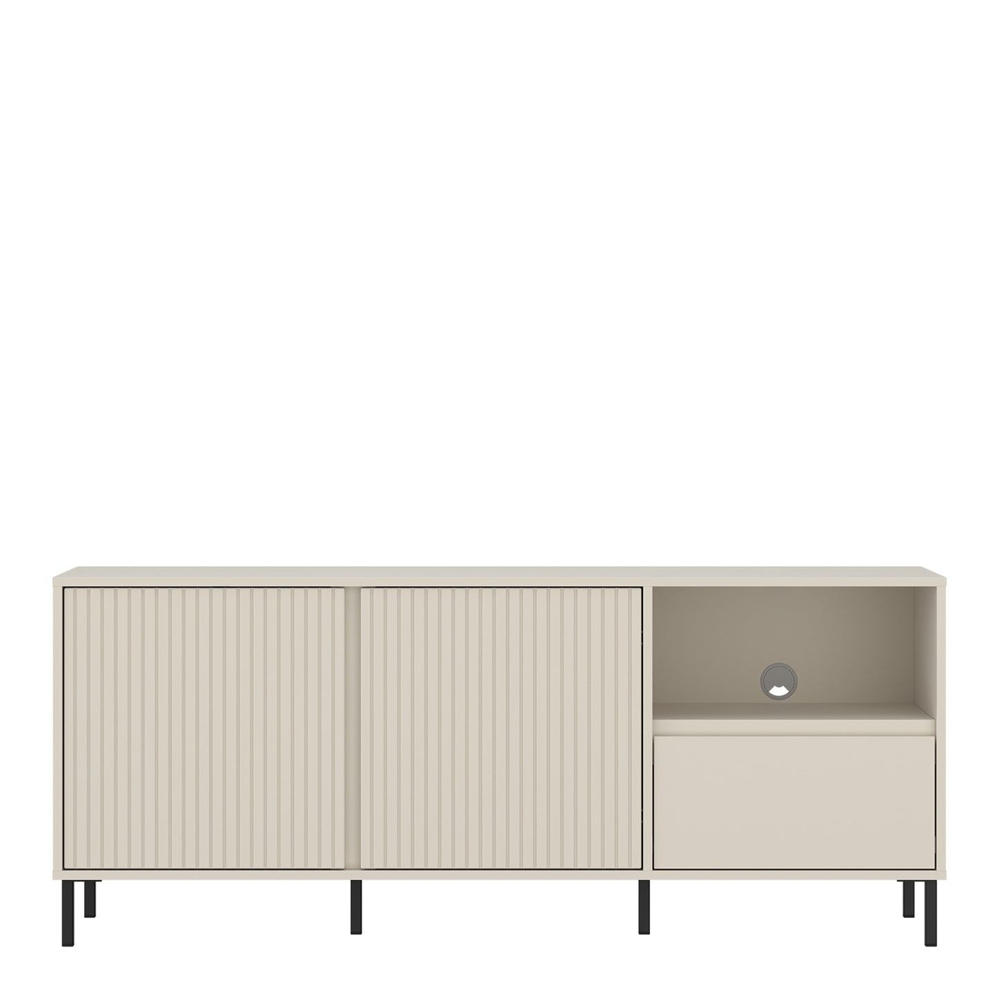 Avenale Wide TV Cabinet  2 Door 1 Drawer in Cashmere