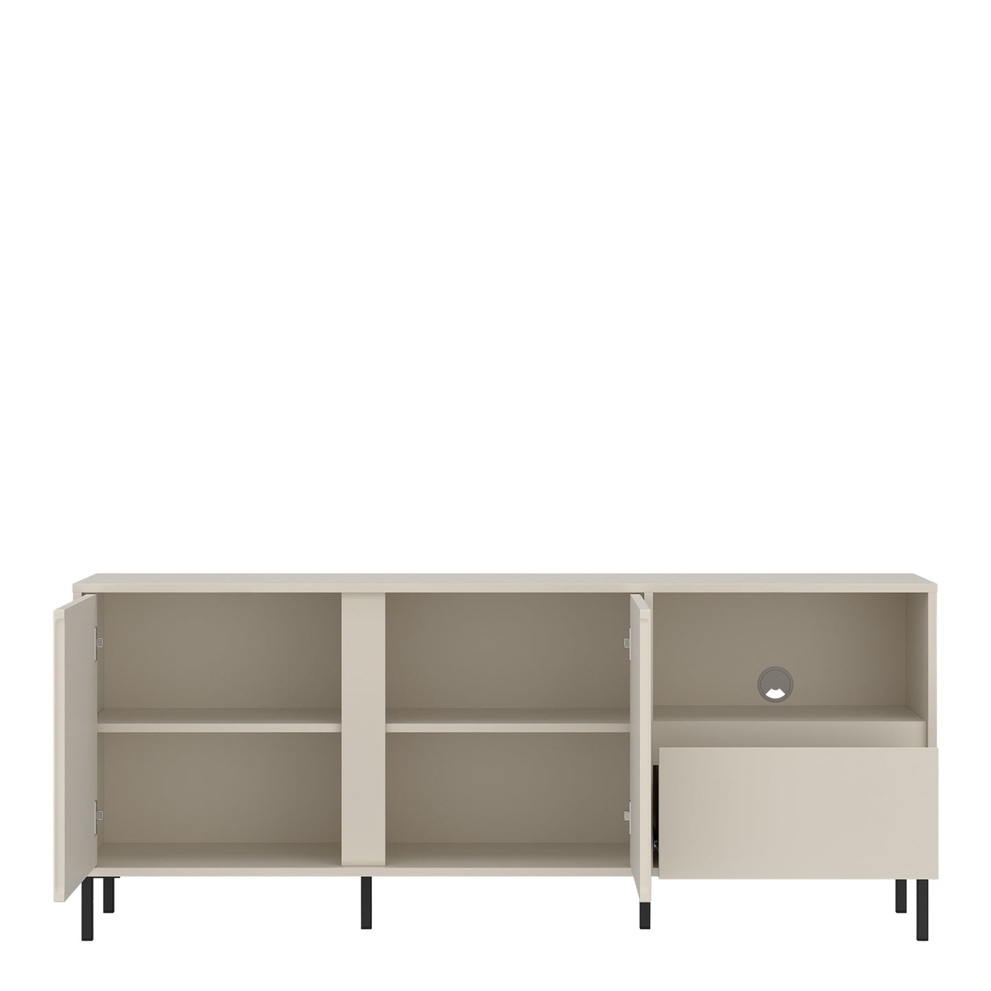 Avenale Wide TV Cabinet  2 Door 1 Drawer in Cashmere