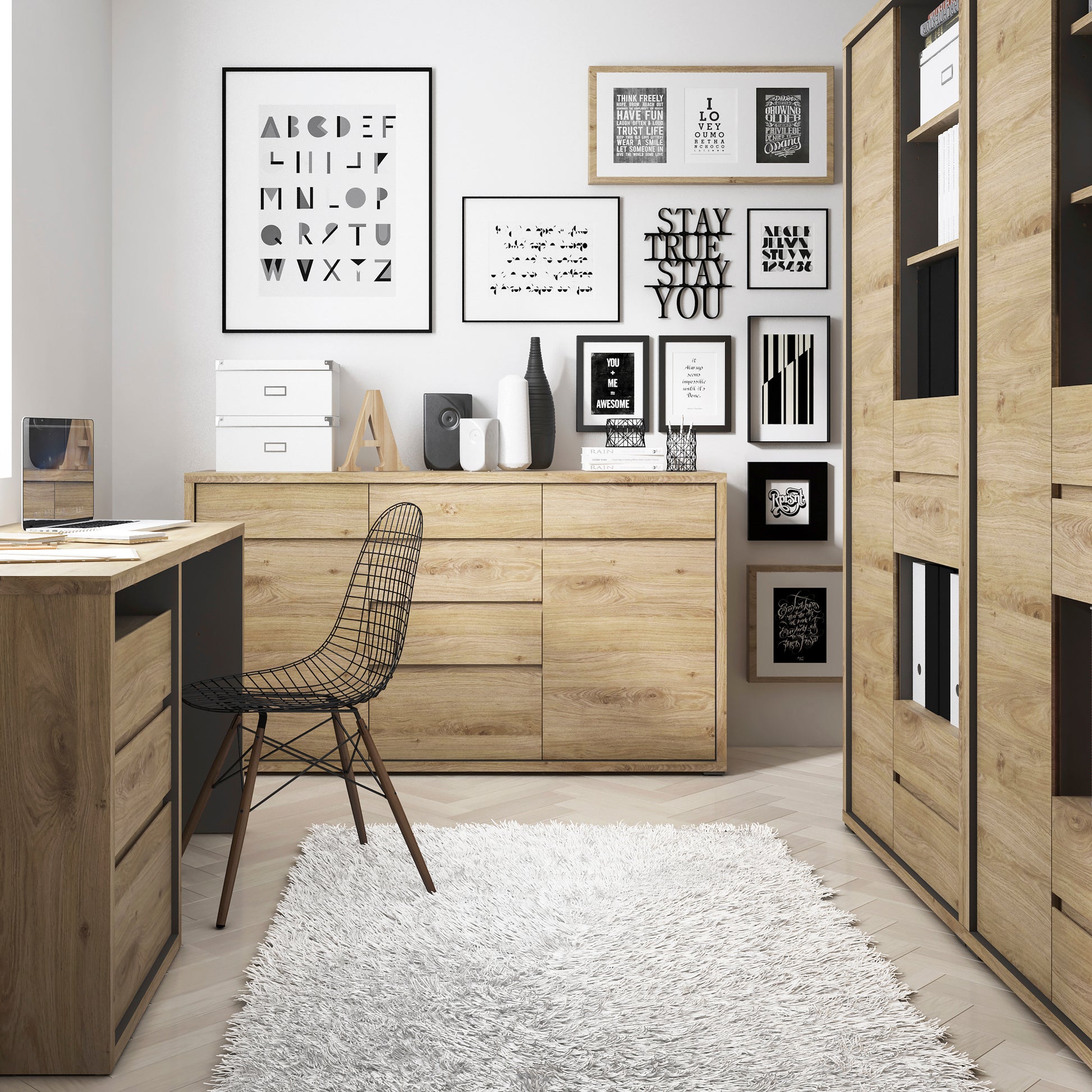 Shetland 2 Door 6 Drawer Chest