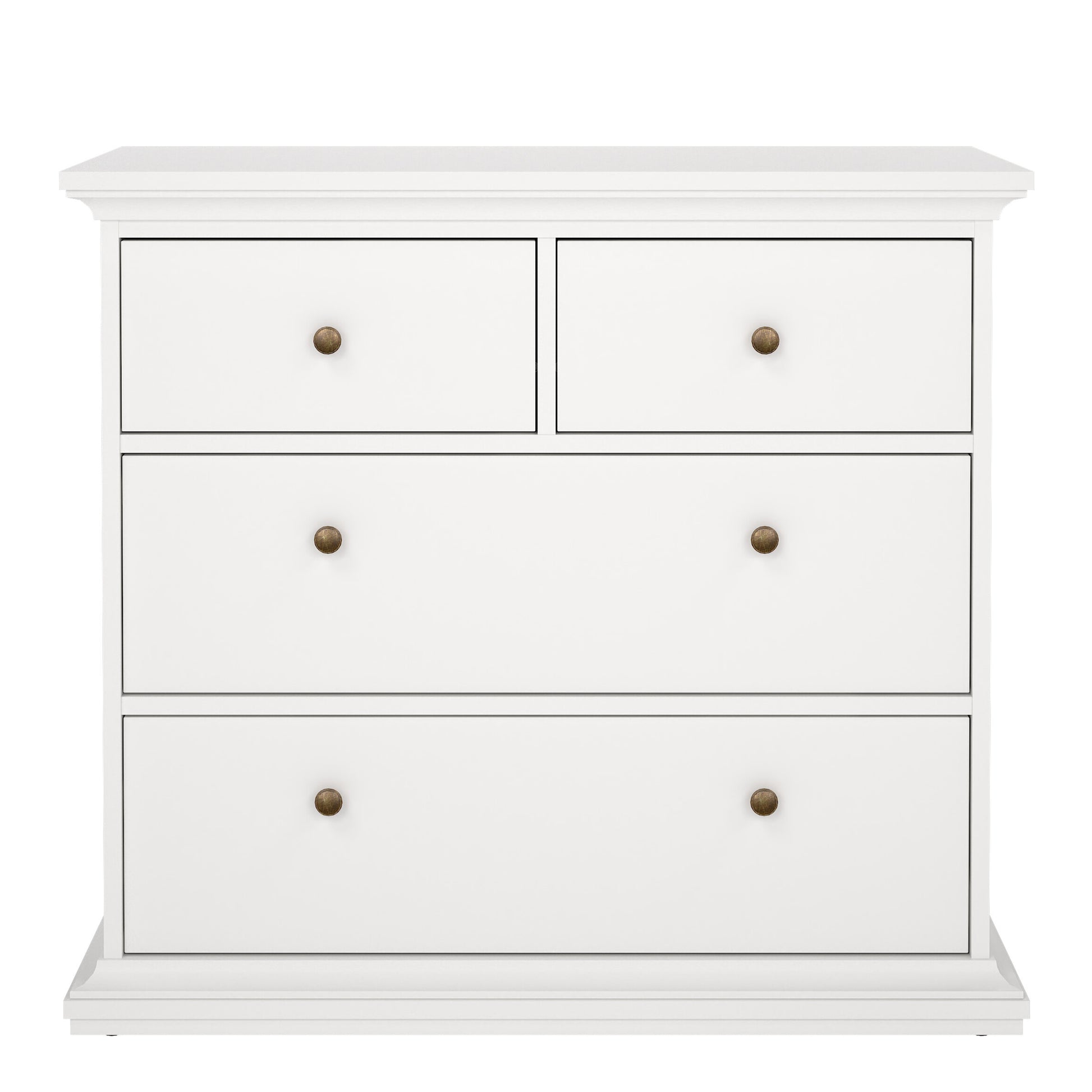 Paris Chest of 4 Drawers in White