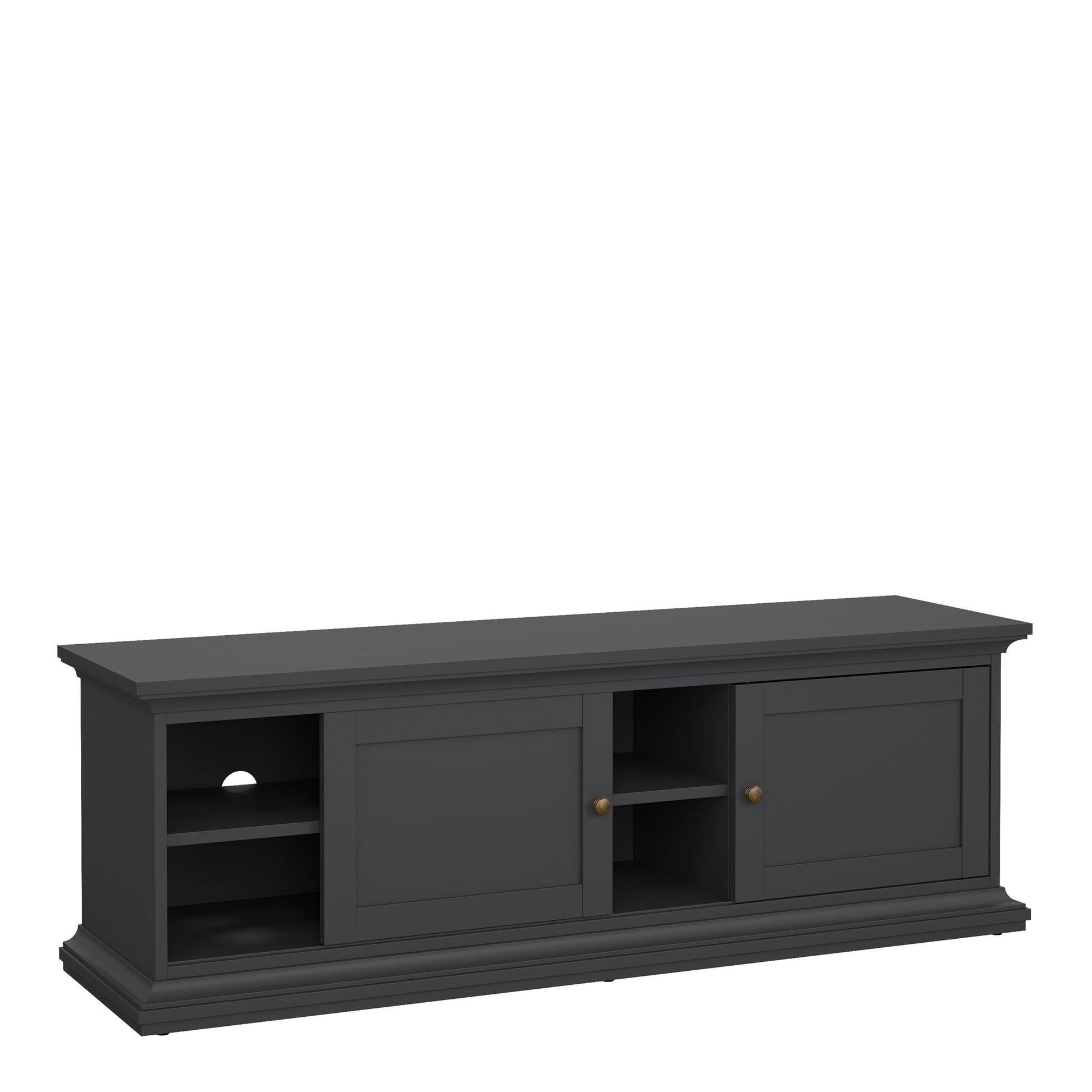 Paris TV-unit 2 frame Doors in Matt Grey