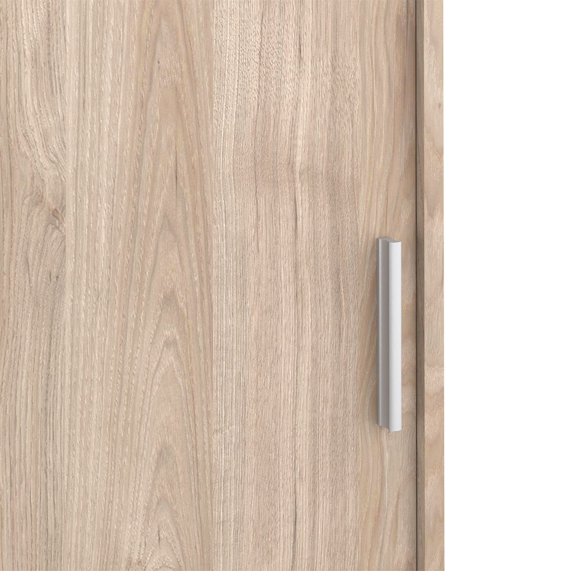 Naia Wardrobe with 1 Sliding Door 1 Door 3 Drawers in Jackson Hickory Oak