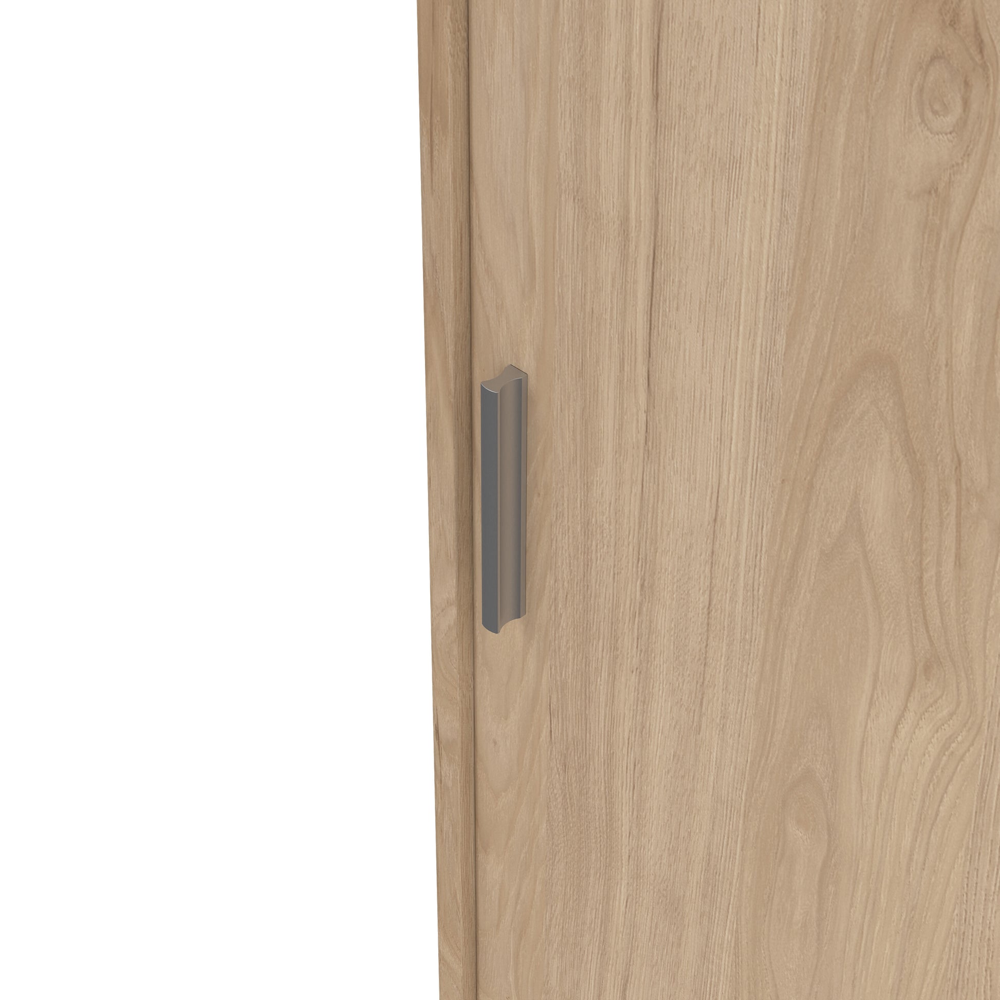 Naia Wardrobe with 2 Sliding Doors 1 Door 3 Drawers in Jackson Hickory Oak
