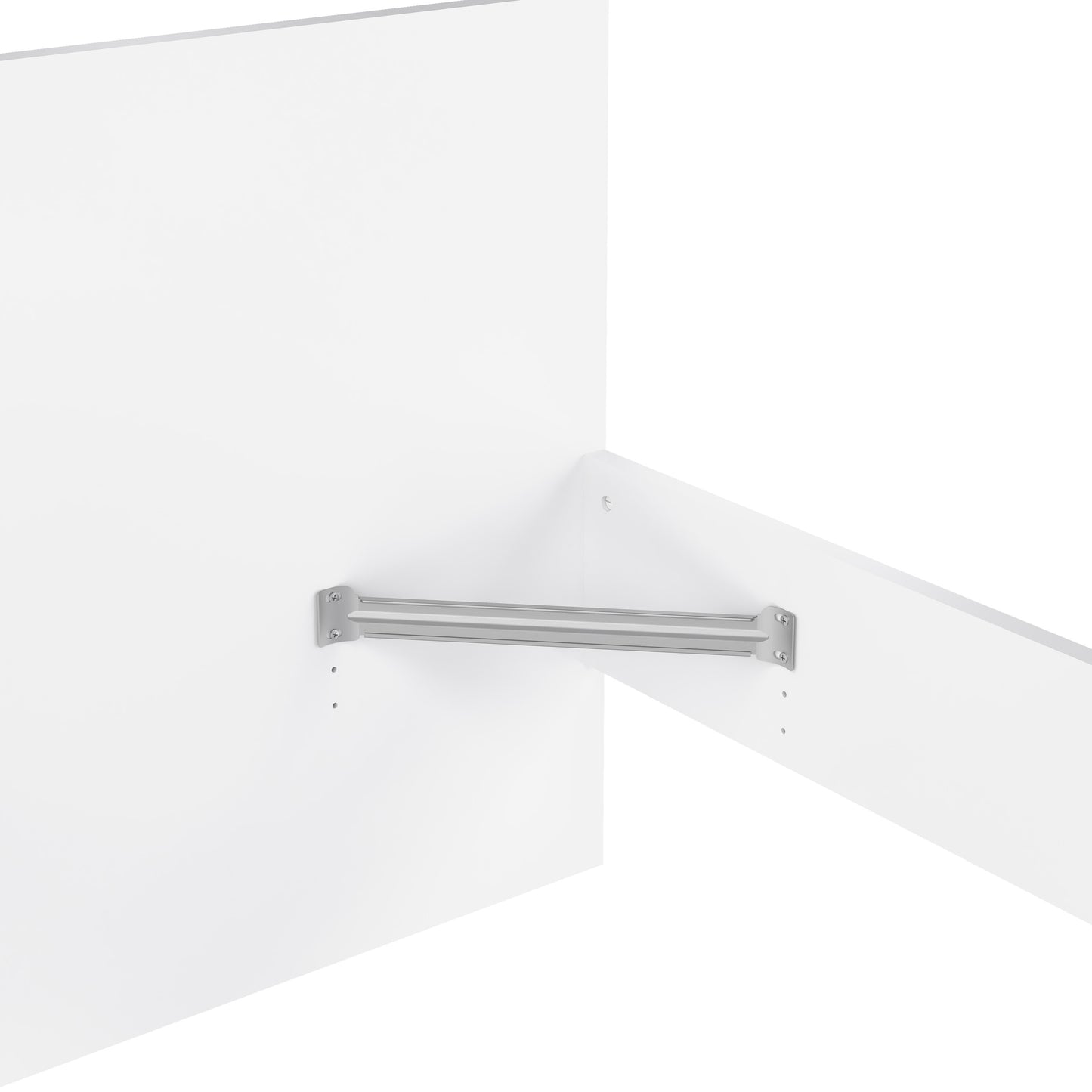 Naia Single Bed 3ft (90 x 190) in White High Gloss