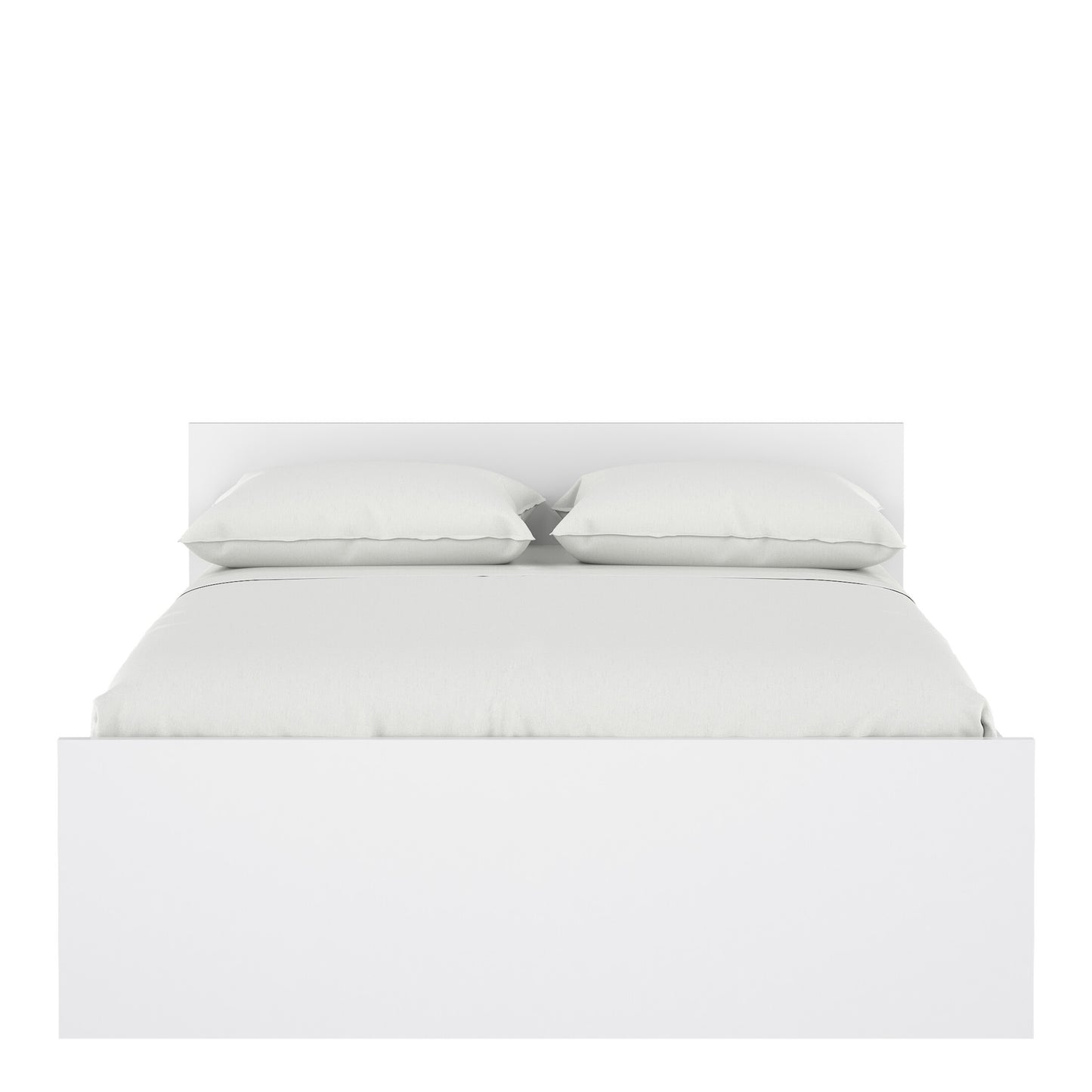 Naia Double Bed 4ft6 (140 x 190) in White High Gloss