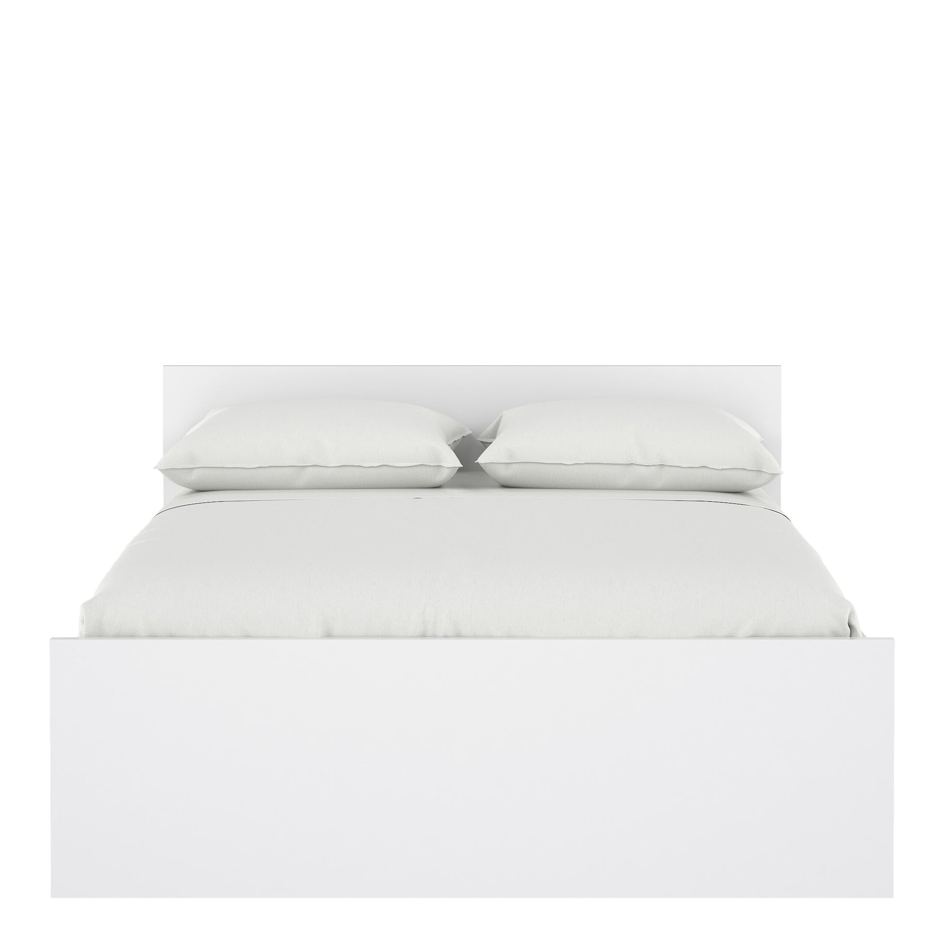Naia Double Bed 4ft6 (140 x 190) in White High Gloss