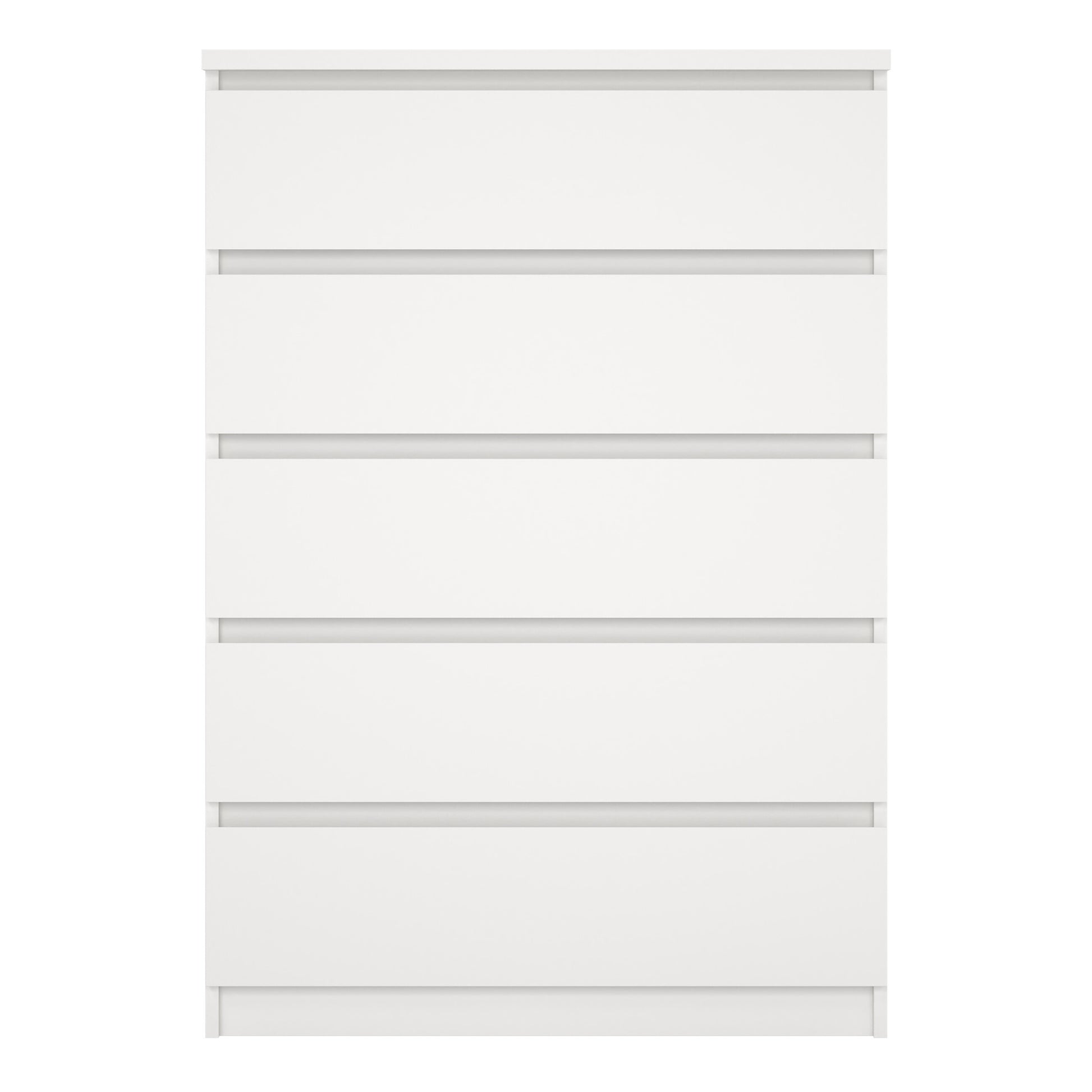 Naia Chest of 5 Drawers in White