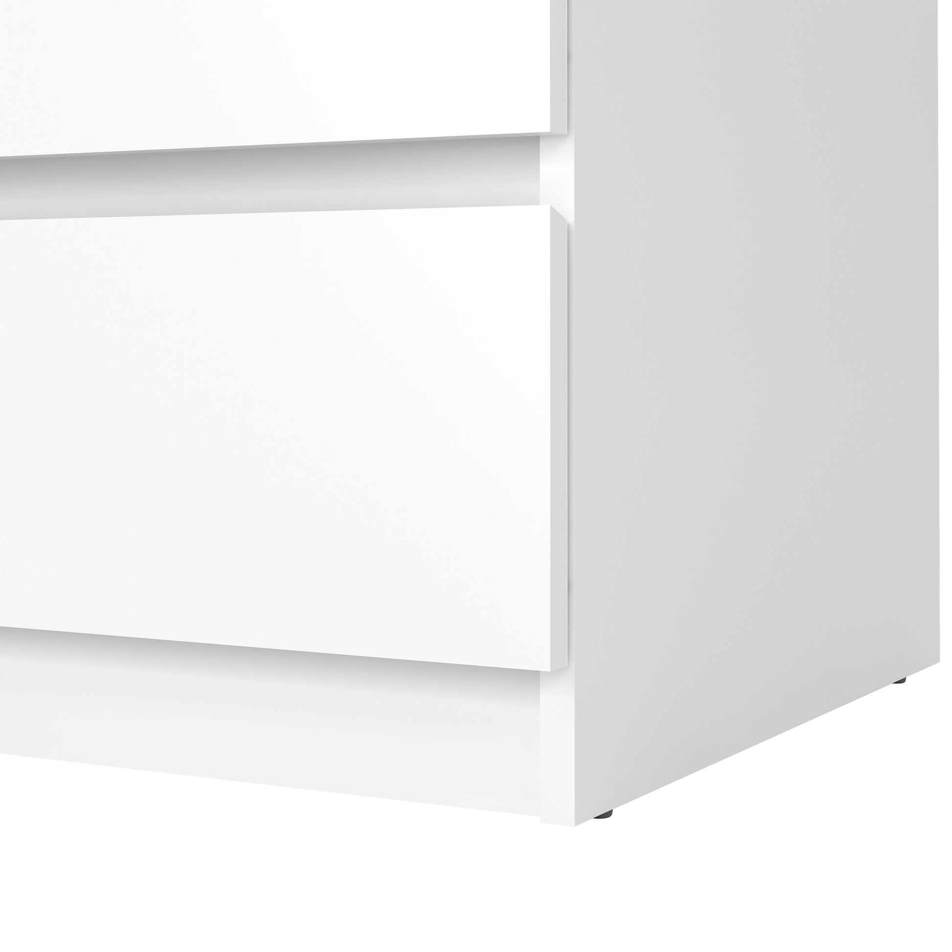 Naia Chest of 3 Drawers in White High Gloss