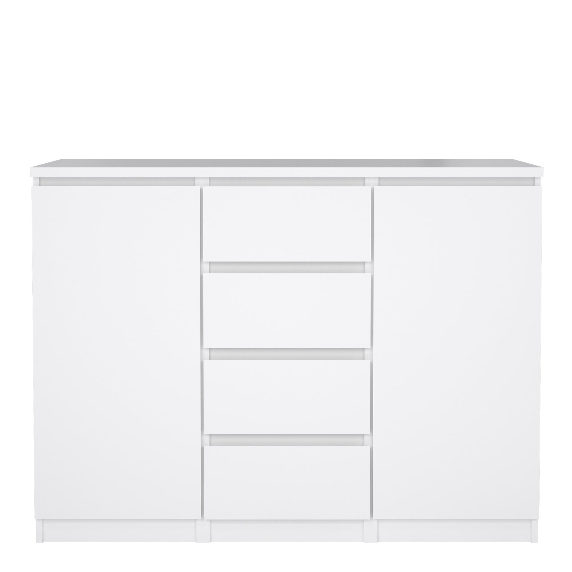 Naia Sideboard - 4 Drawers 2 Doors in White High Gloss