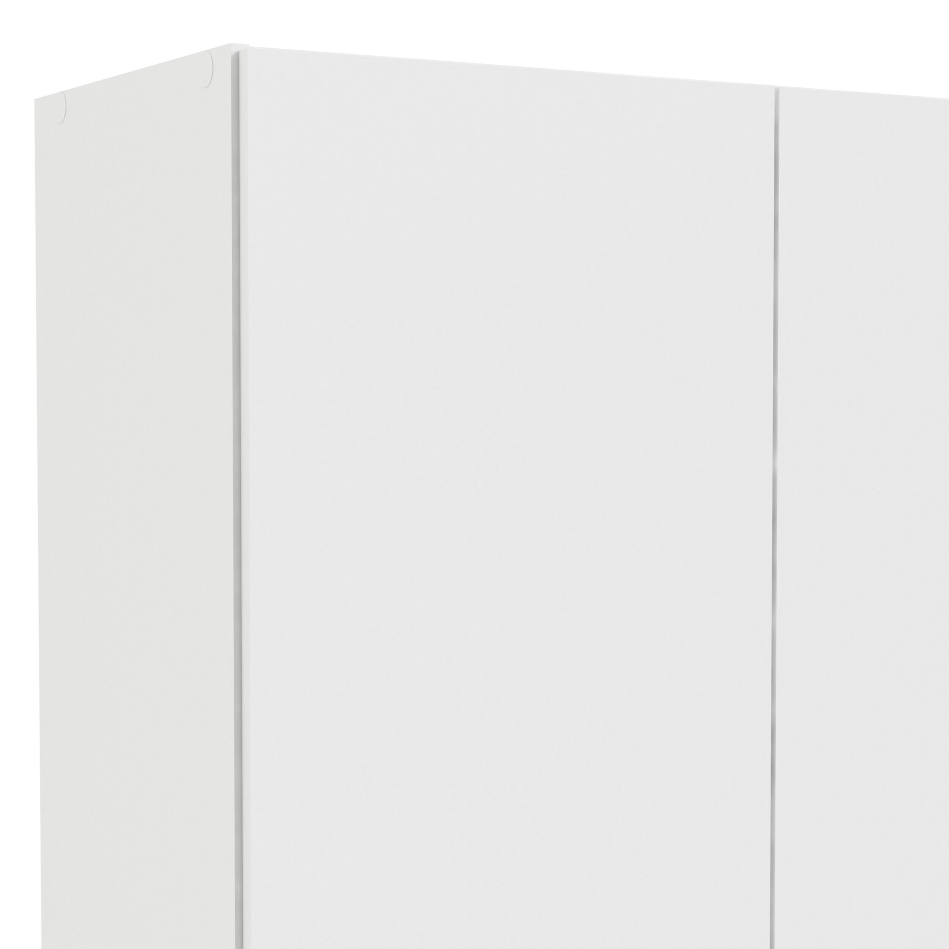 Space Wardrobe with 2 Doors + 1 Drawer in White 1750