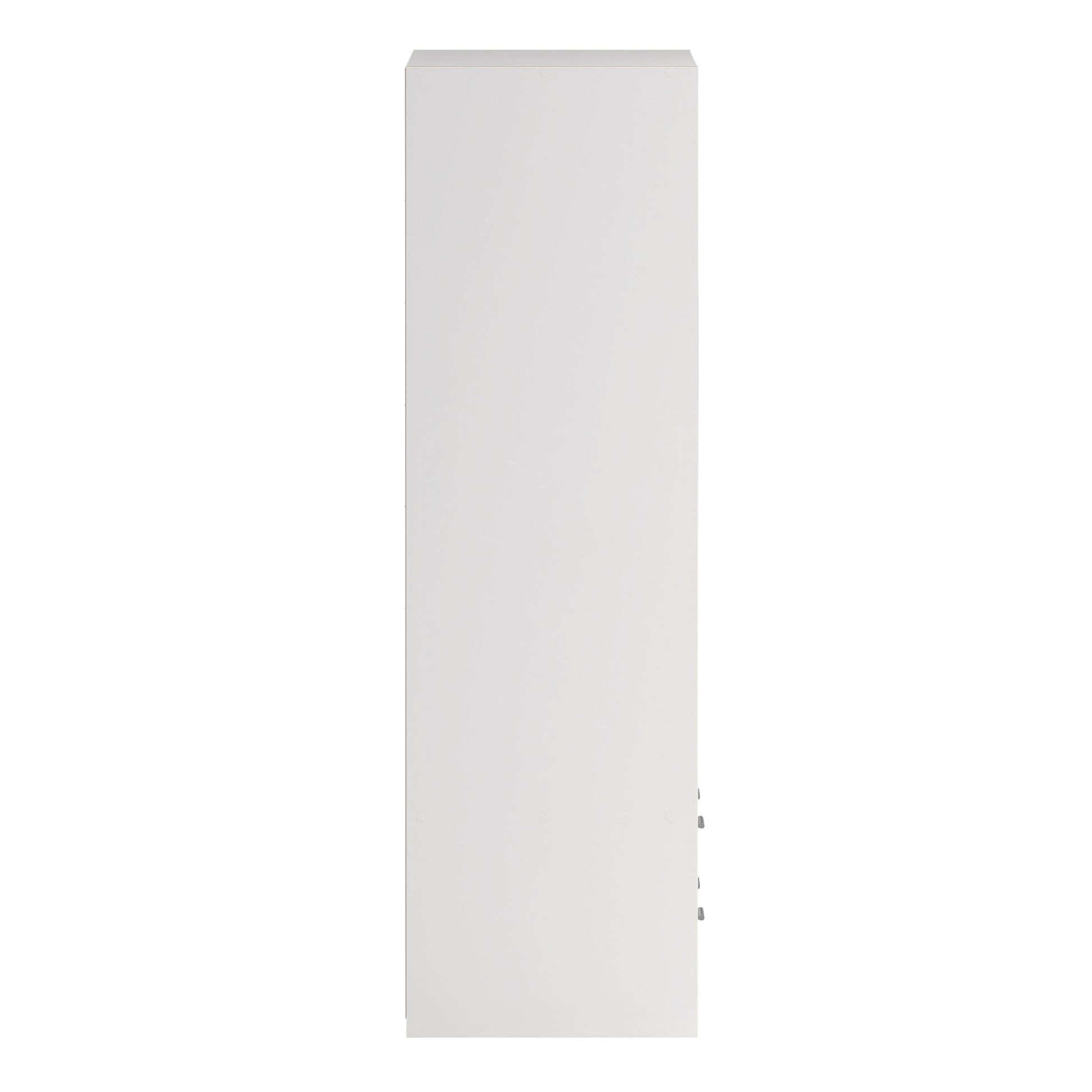Line Wardrobe with 2 Sliding Doors and 4 Drawers, White