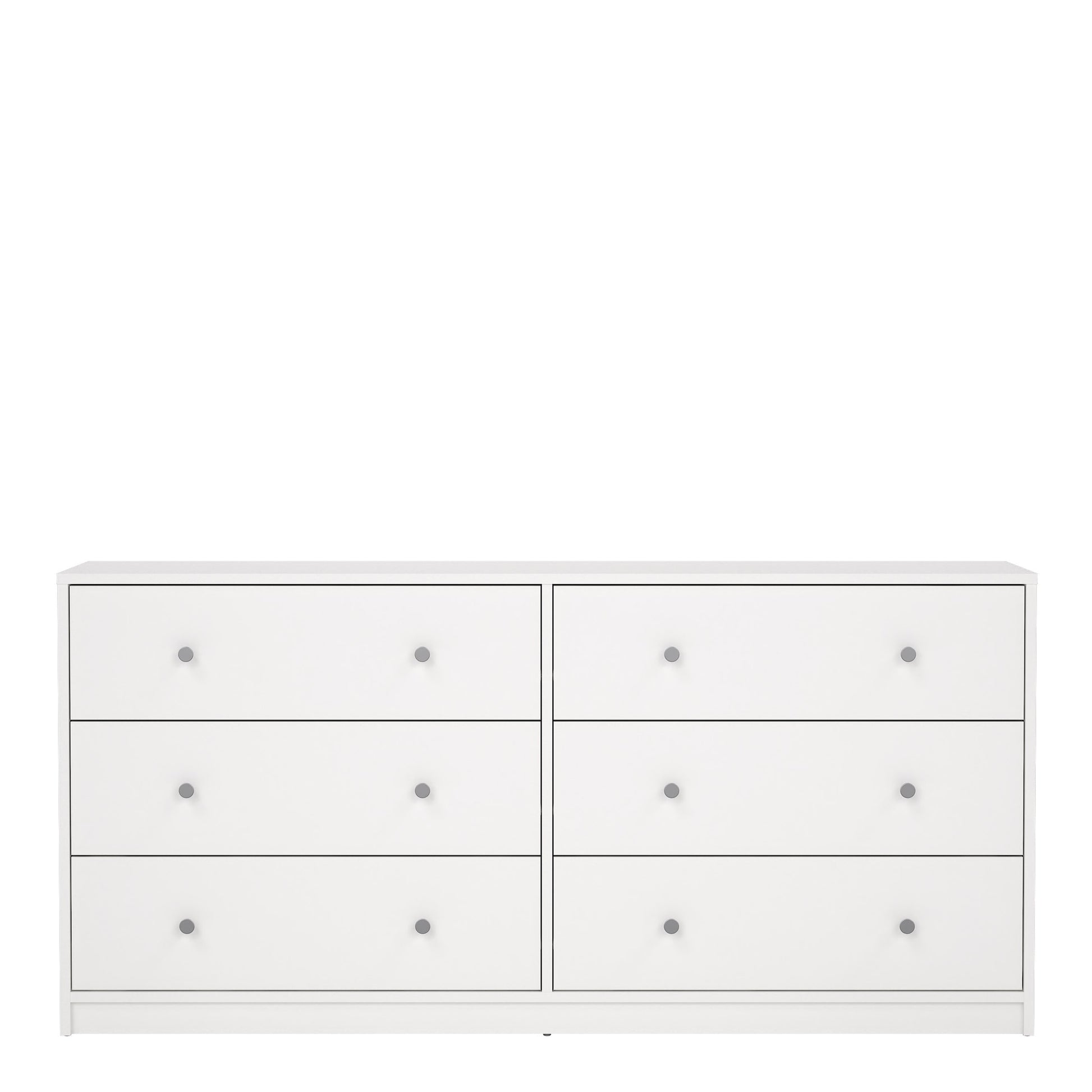 May Chest of 6 Drawers (3+3) in White