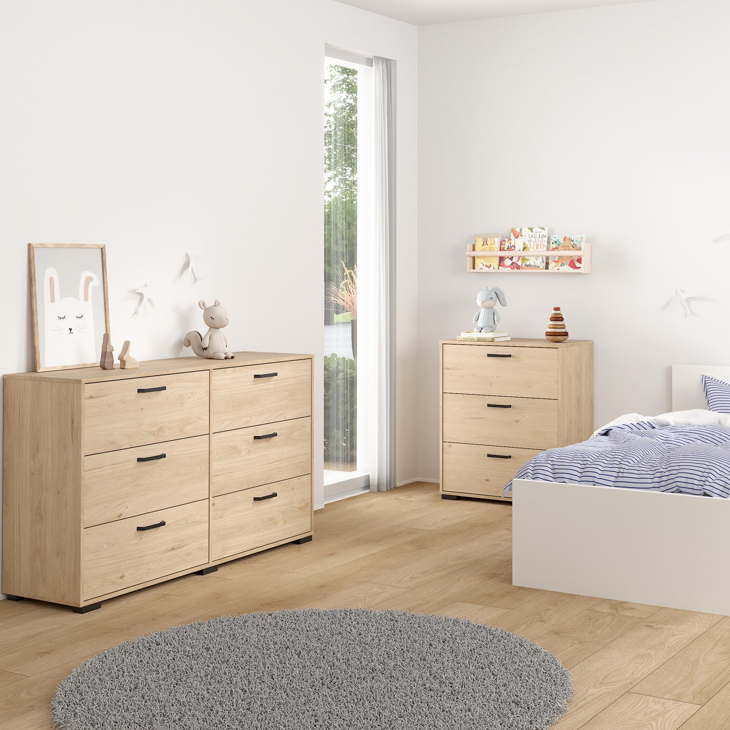 Sofia Chest 3 drawers Jackson Hickory
