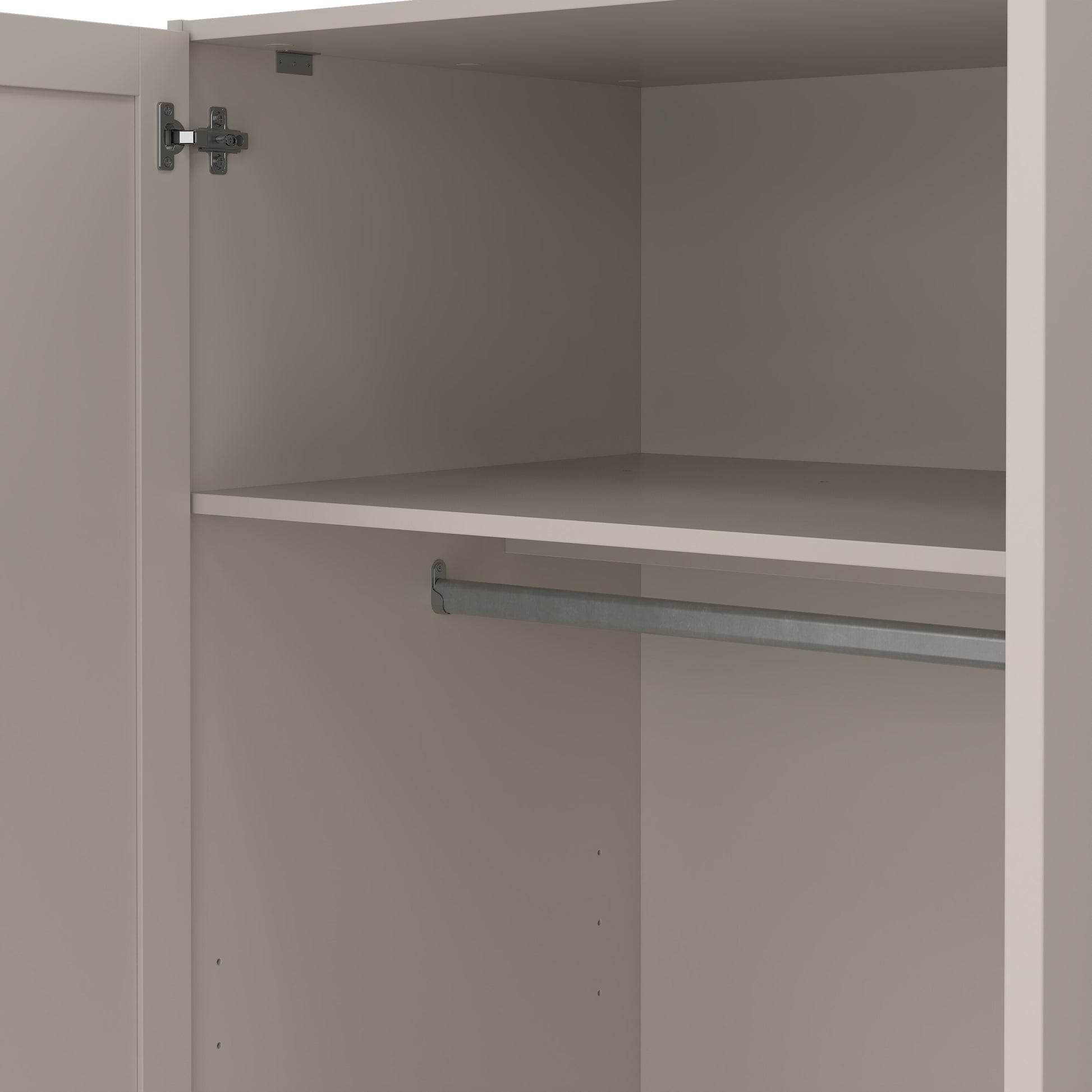 Brande Wardrobe with 3 Frame Doors in Cashmere