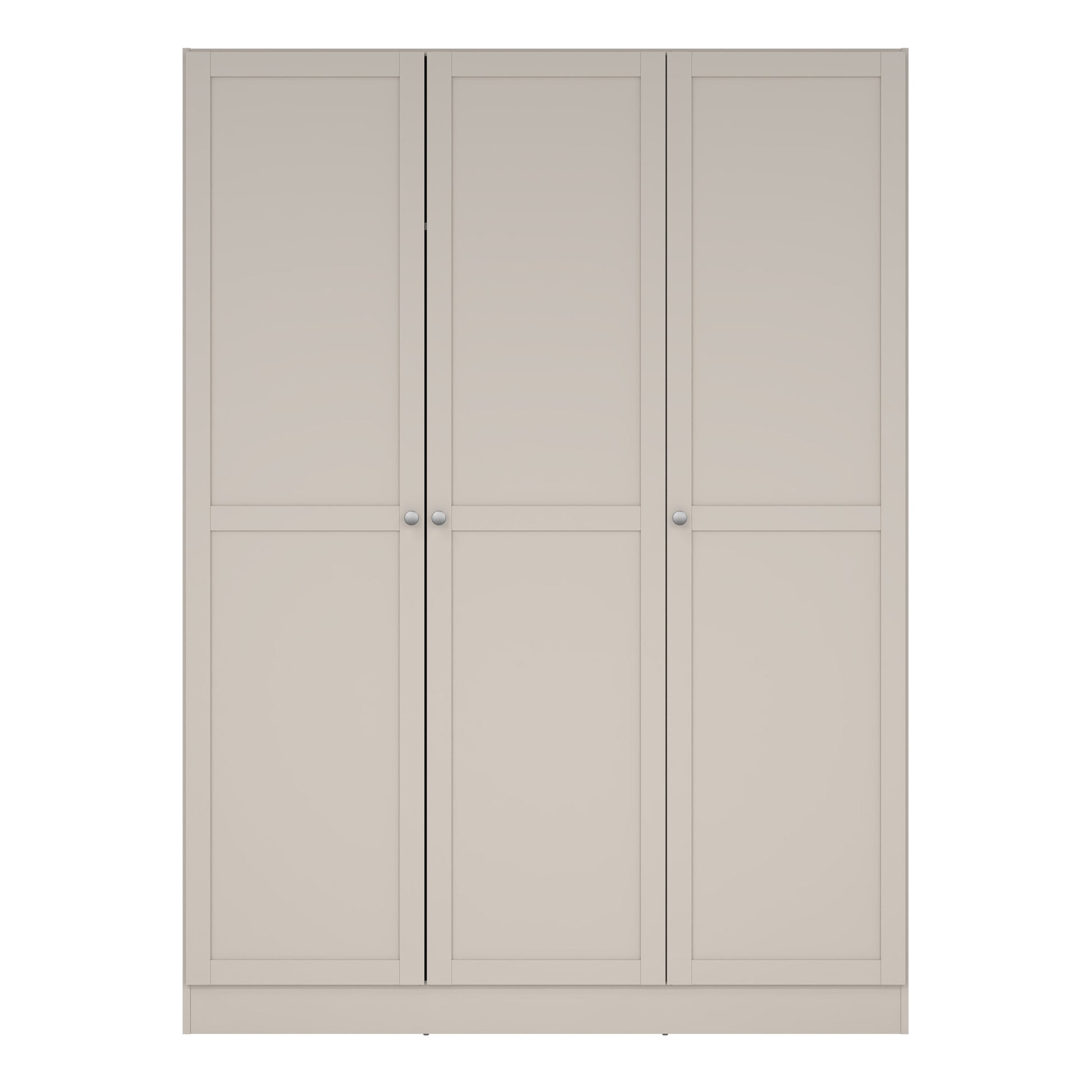 Brande Wardrobe with 3 Frame Doors in Cashmere
