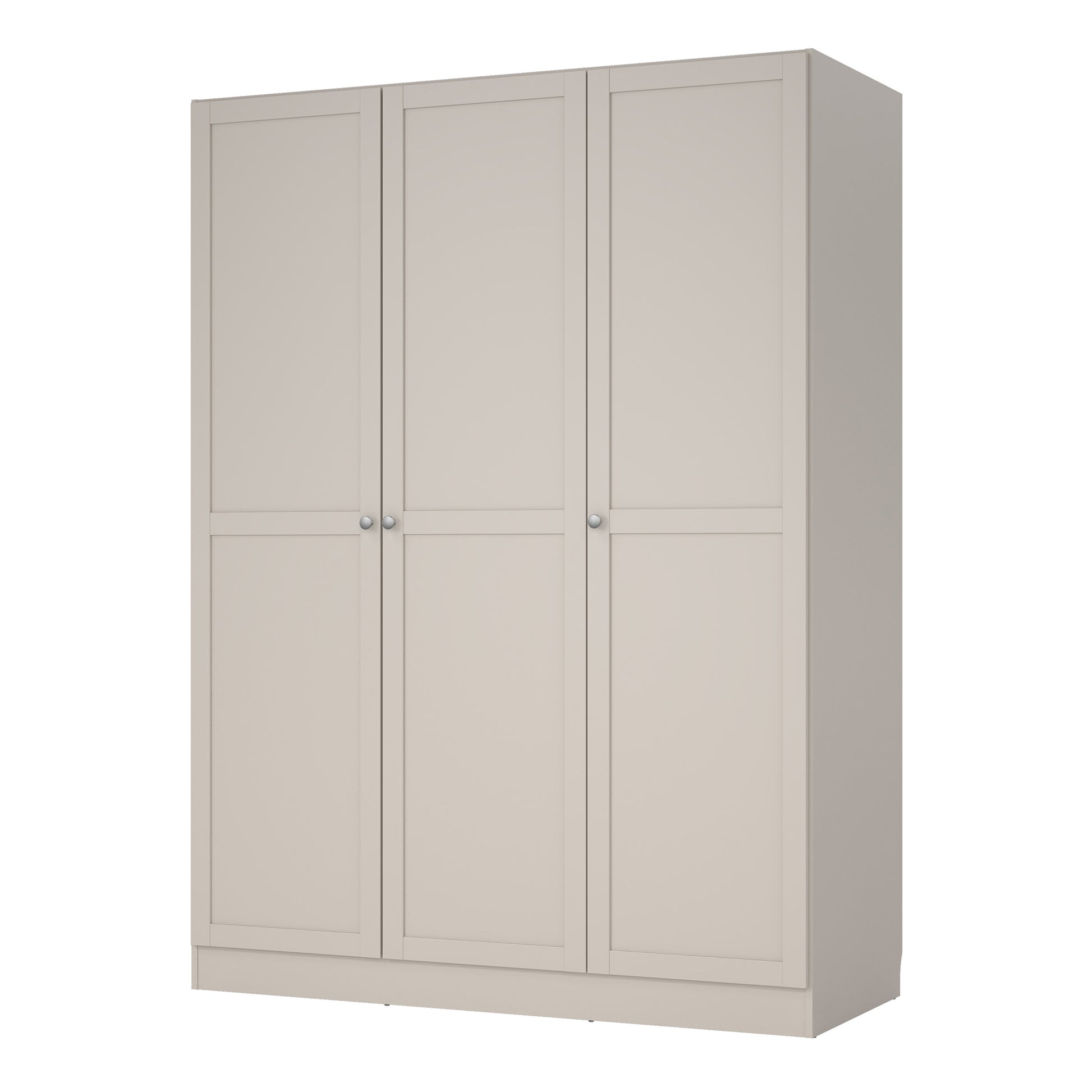 Brande Wardrobe with 3 Frame Doors in Cashmere