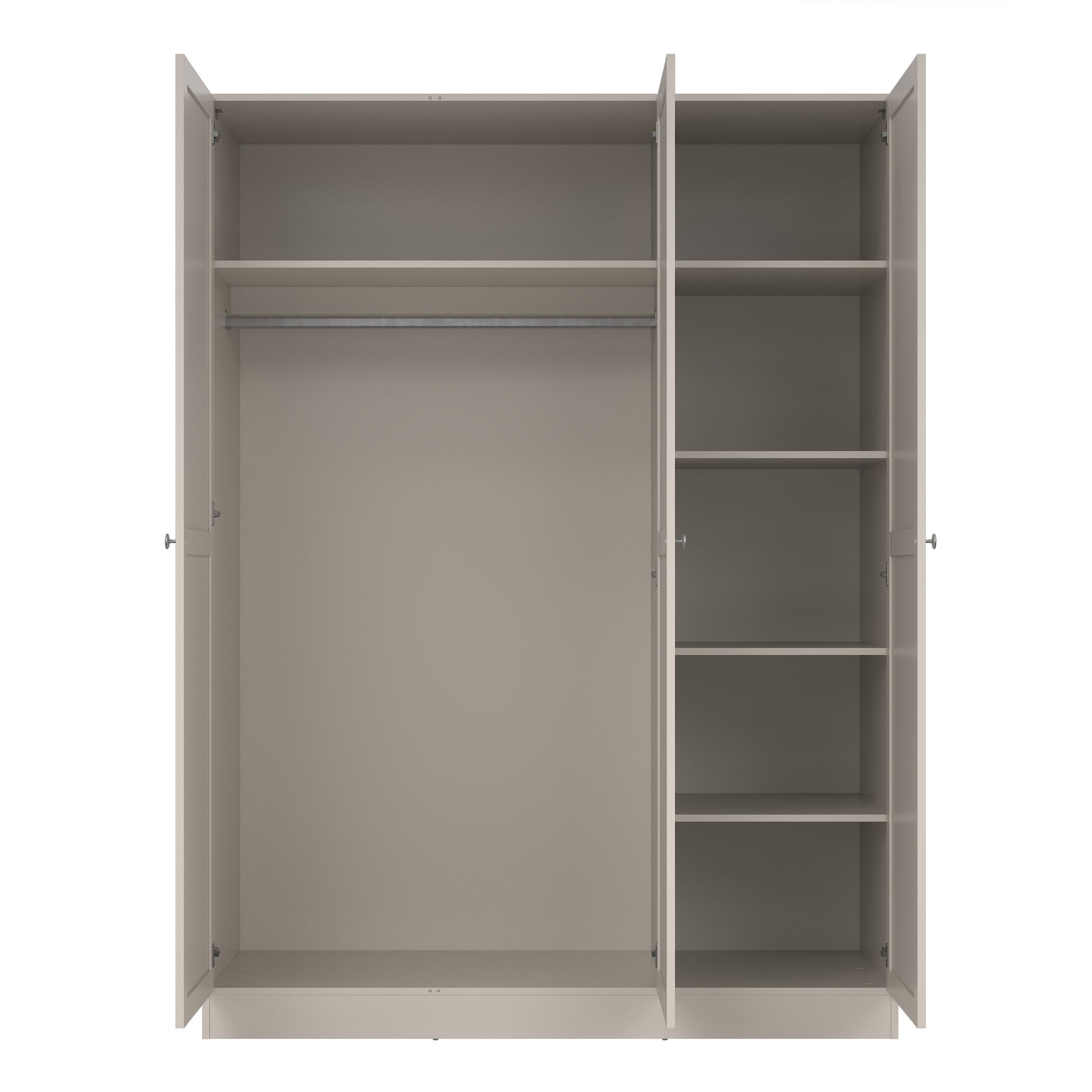 Brande Wardrobe with 3 Frame Doors in Cashmere