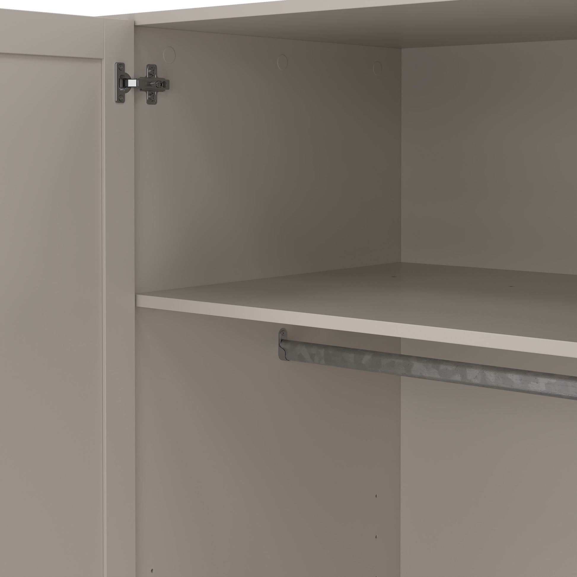 Brande Wardrobe with 4 Frame Doors in Cashmere