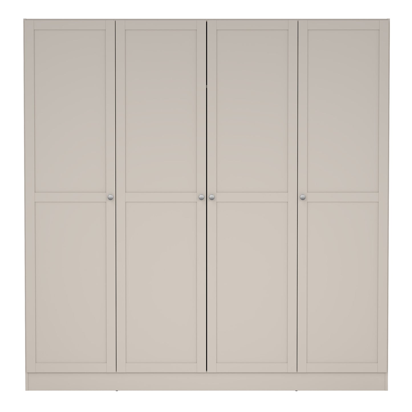 Brande Wardrobe with 4 Frame Doors in Cashmere