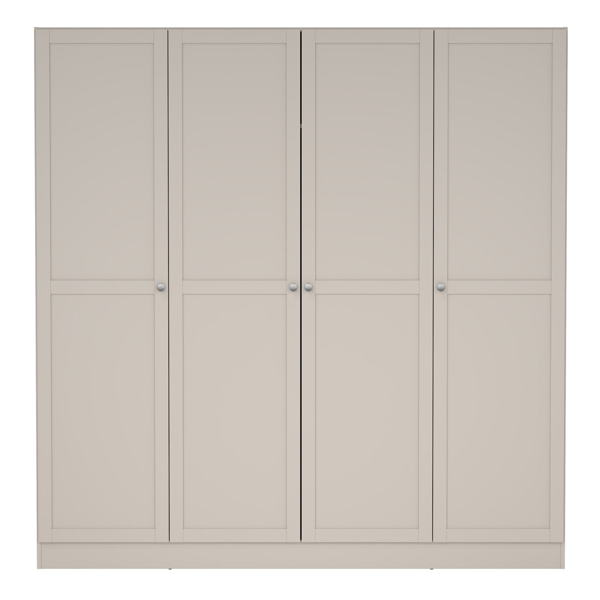 Brande Wardrobe with 4 Frame Doors in Cashmere