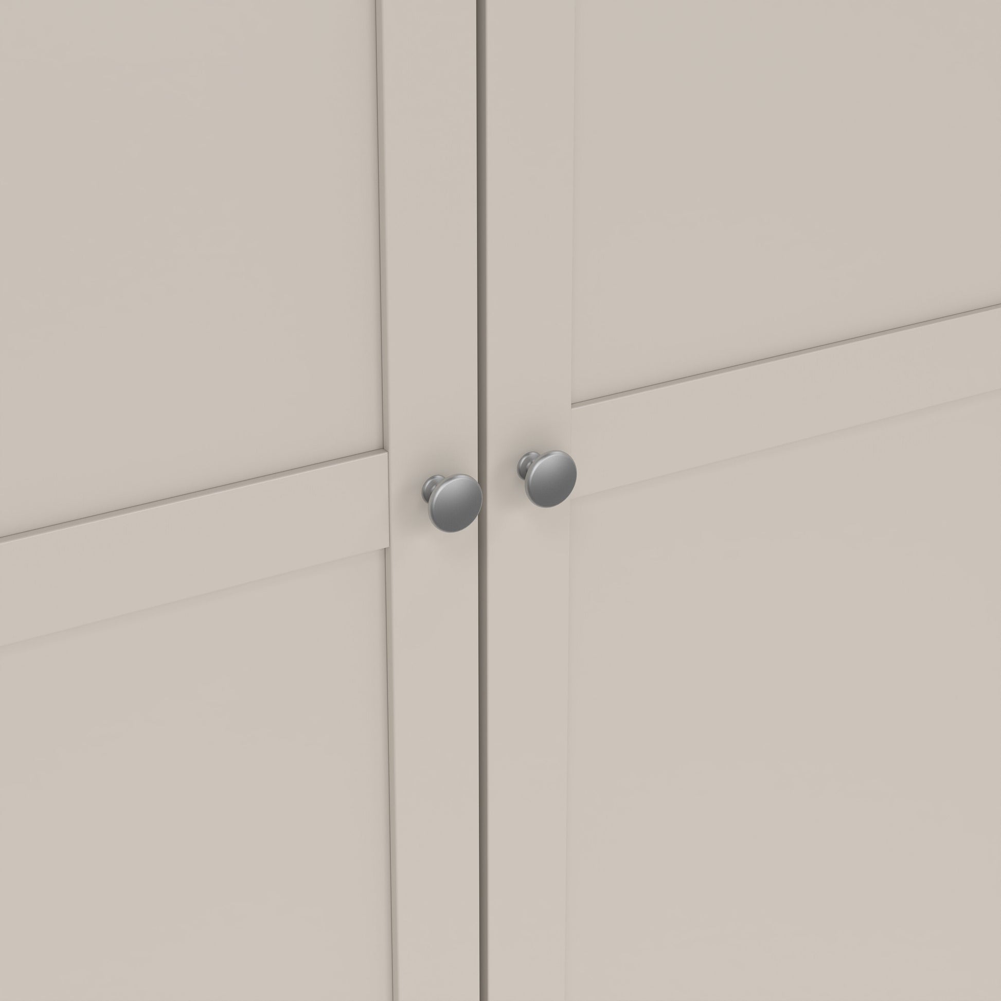 Brande Wardrobe with 4 Frame Doors in Cashmere