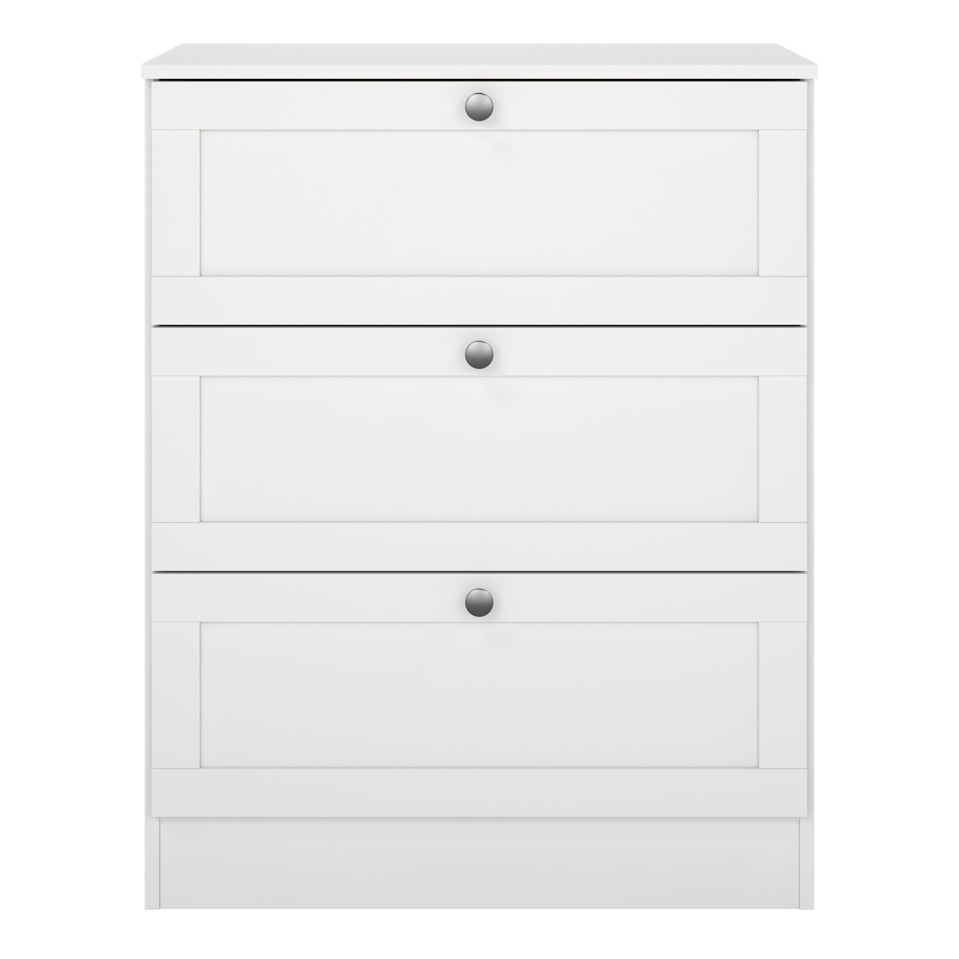 Brande Chest with 3 Frame Drawers in White