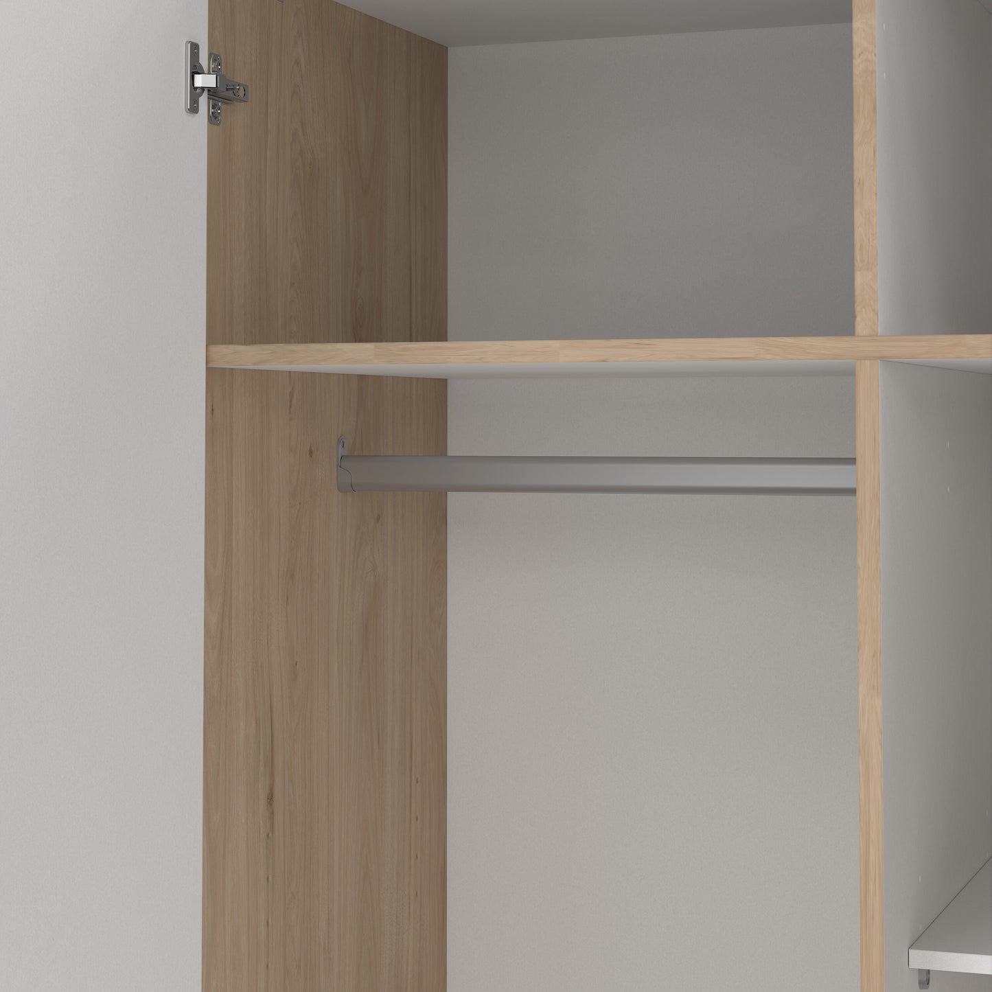 Sprint Wardrobe with 2 Doors + 3 Drawers in Jackson Hickory