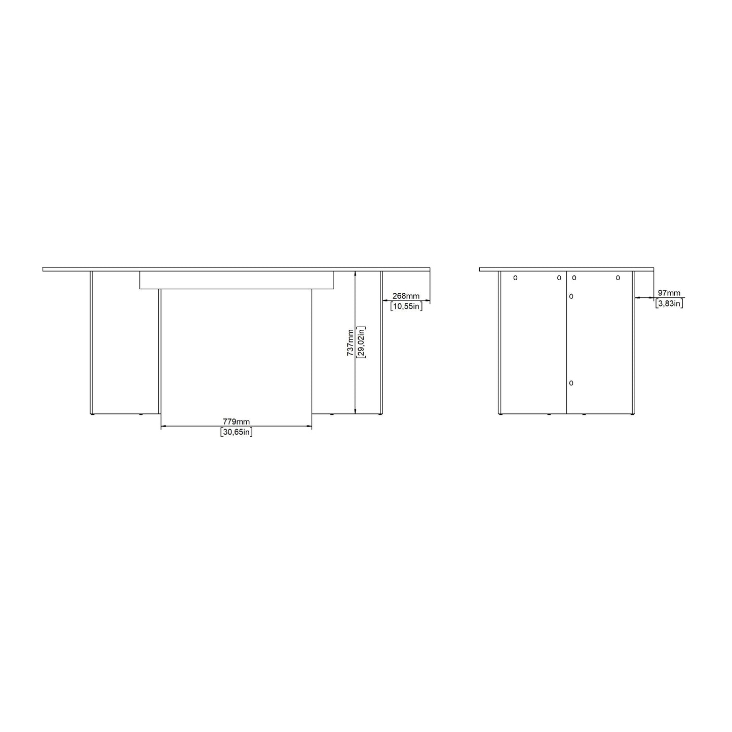 Family Dining table 90x200cm in Cashmere