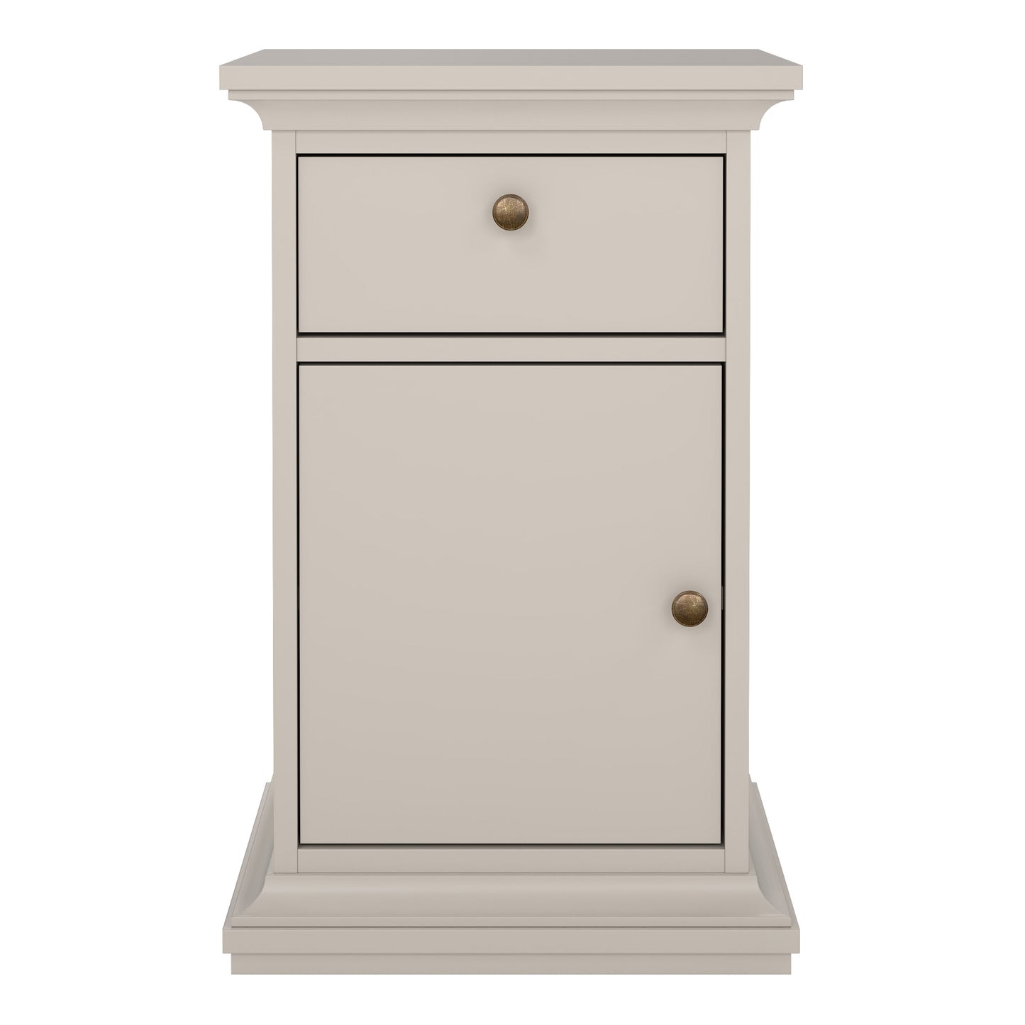 Paris Nightstand 1 door 1 Drawer in Cashmere