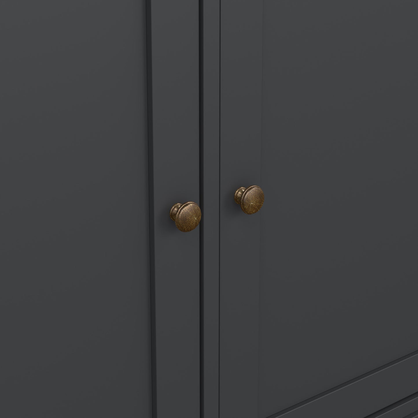 Paris Sideboard with 3 doors and 3 drawers in Matt Grey
