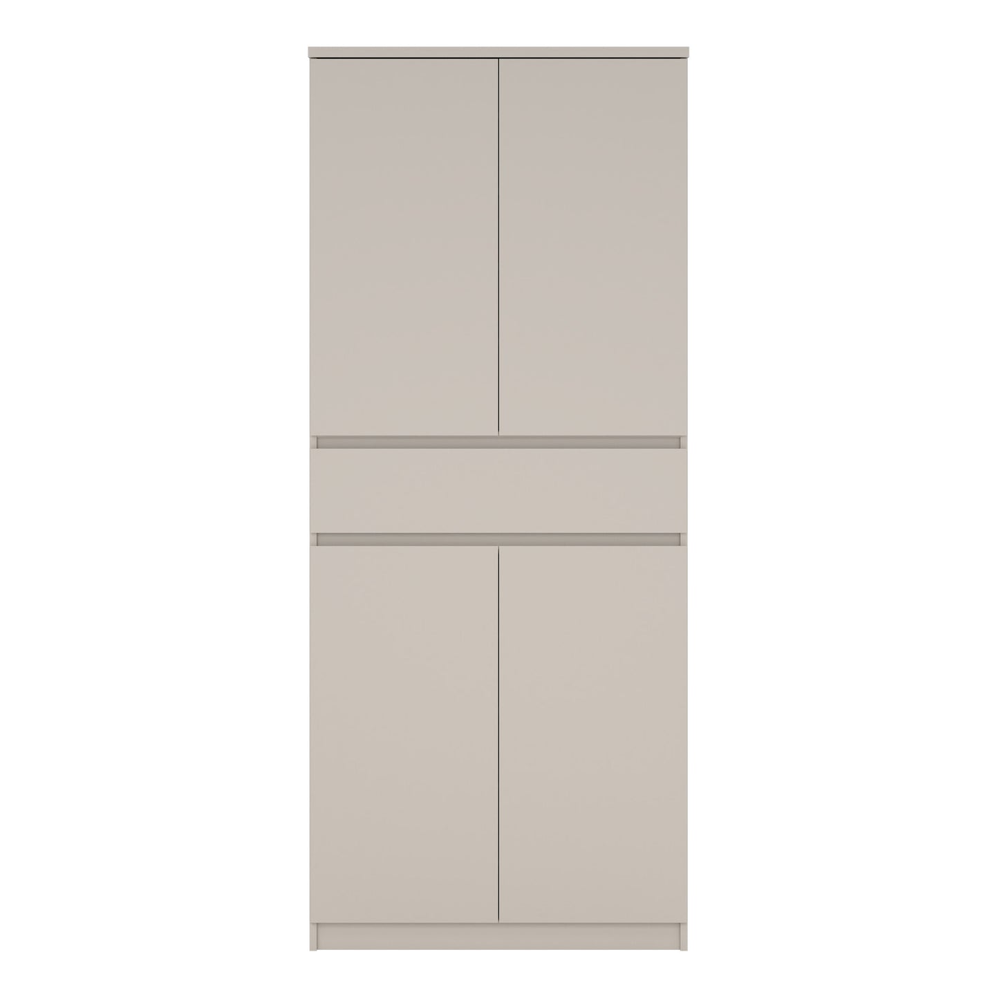 Naia Shoe cabinet with 4 Doors 1 Drawer in Cashmere