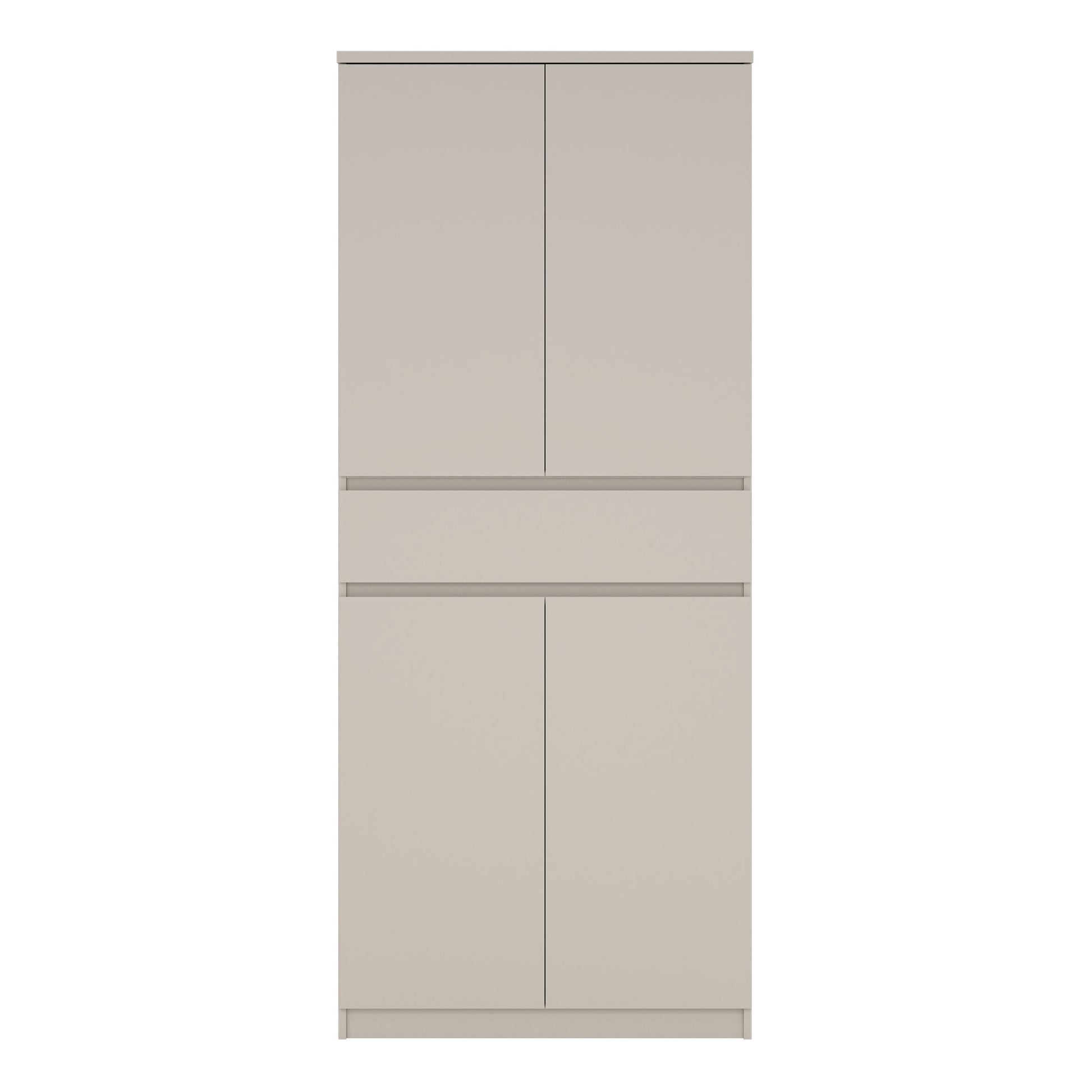 Naia Shoe cabinet with 4 Doors 1 Drawer in Cashmere