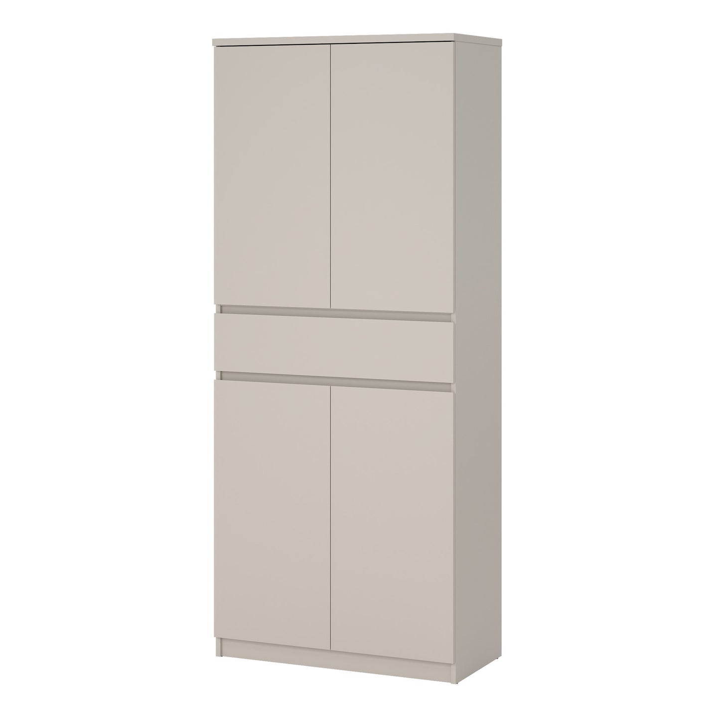 Naia Shoe cabinet with 4 Doors 1 Drawer in Cashmere