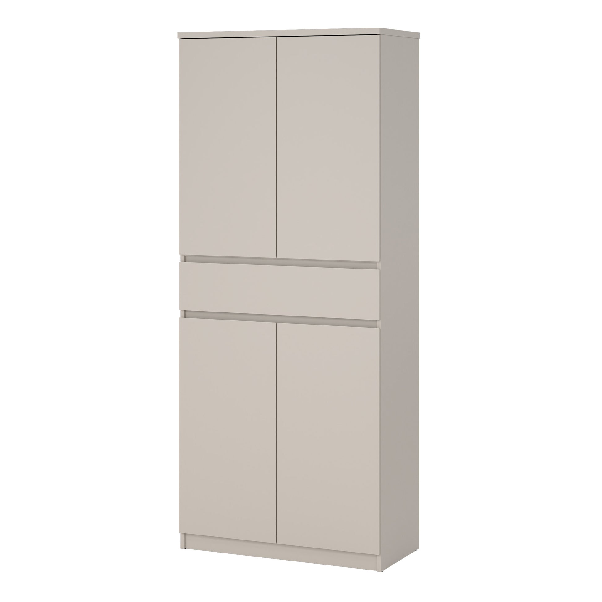 Naia Shoe cabinet with 4 Doors 1 Drawer in Cashmere