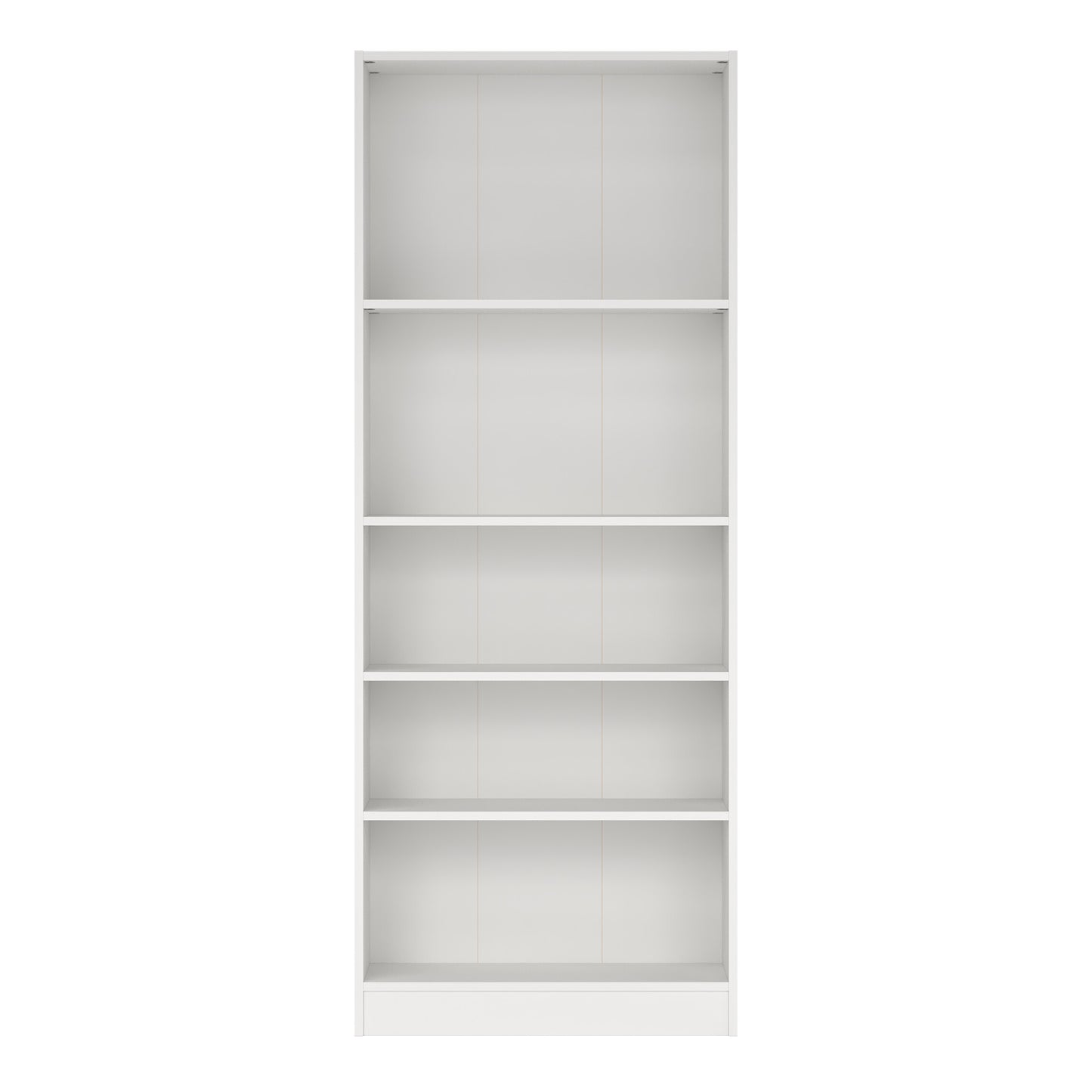 Basic Tall Wide Bookcase (4 Shelves) in White
