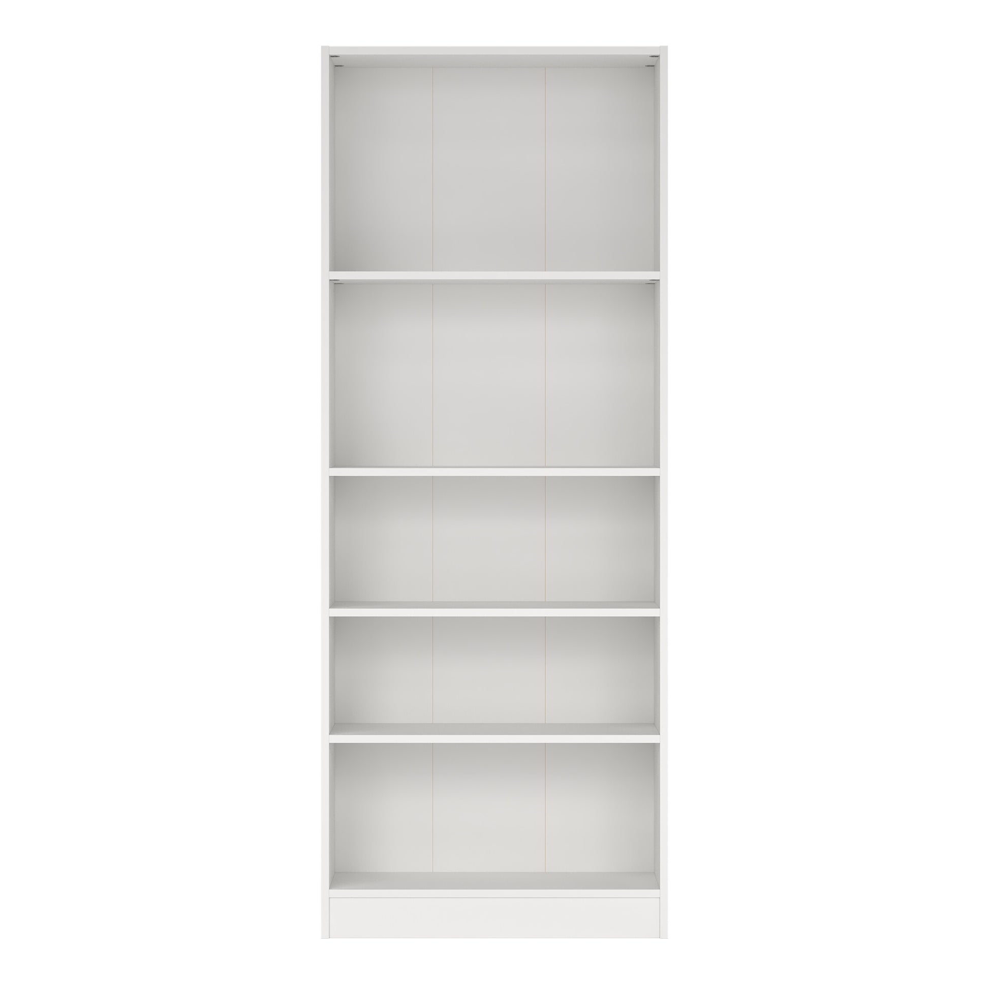 Basic Tall Wide Bookcase (4 Shelves) in White