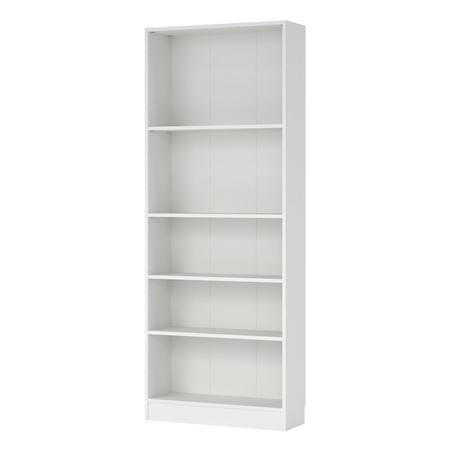 Basic Tall Wide Bookcase (4 Shelves) in White