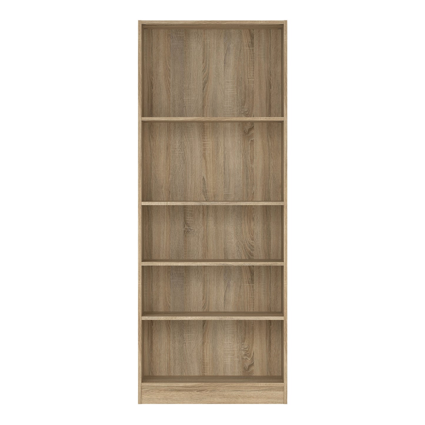 Basic Tall Wide Bookcase (4 Shelves) in Oak
