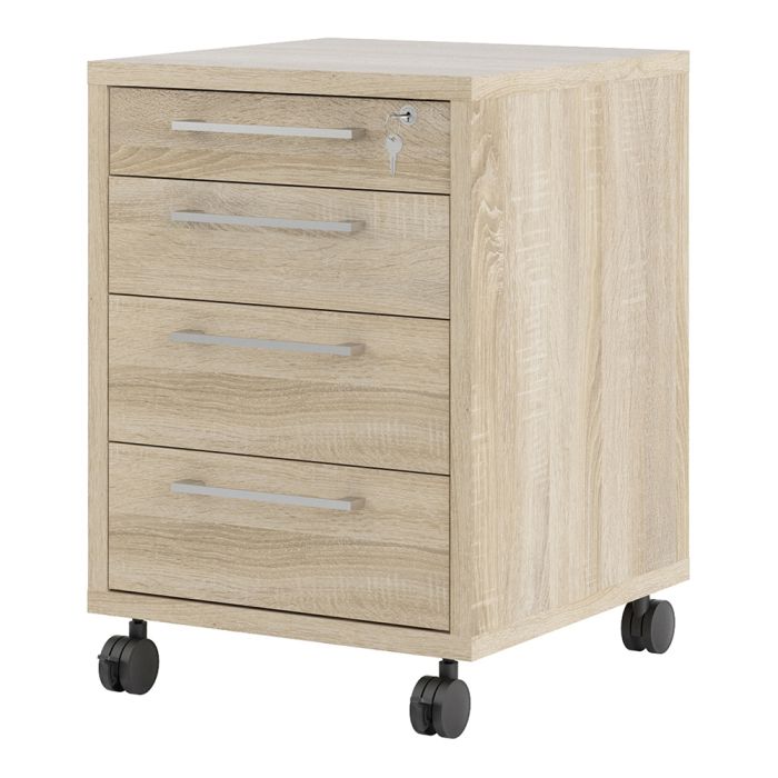 Prima Mobile Cabinet in Oak
