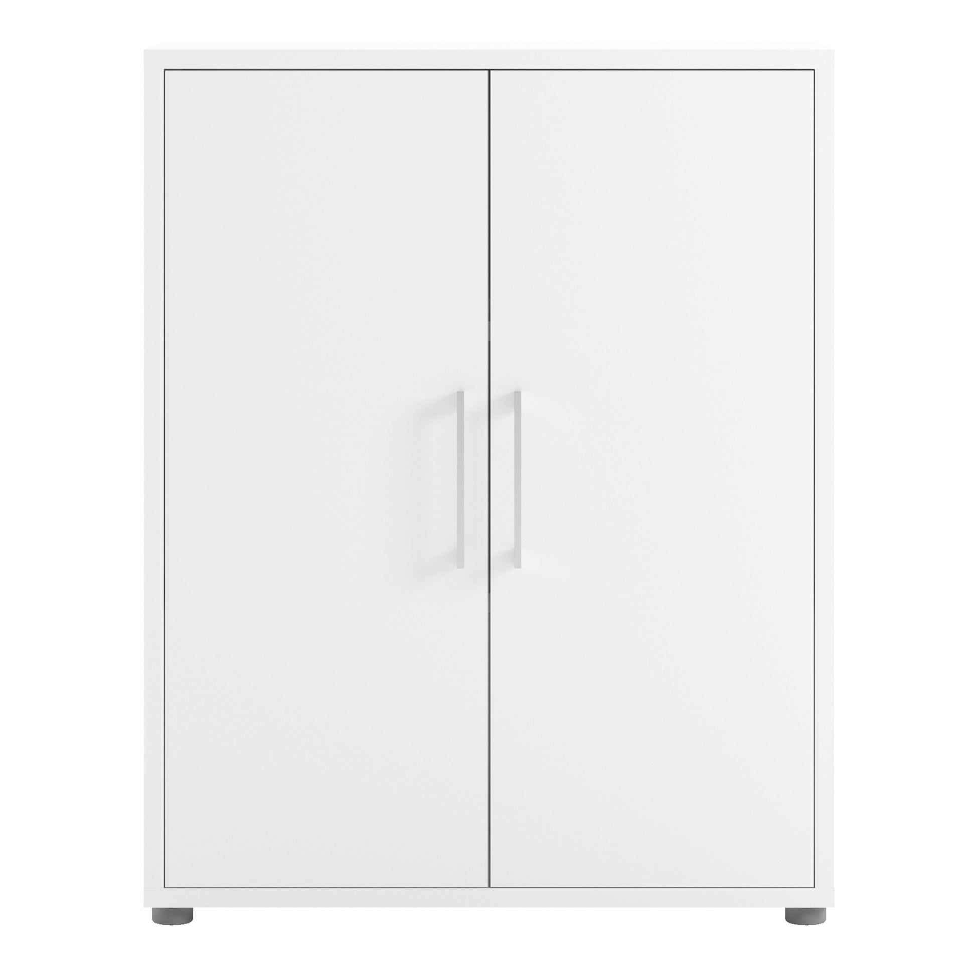 Prima Bookcase 2 Shelves with 2 Doors in White